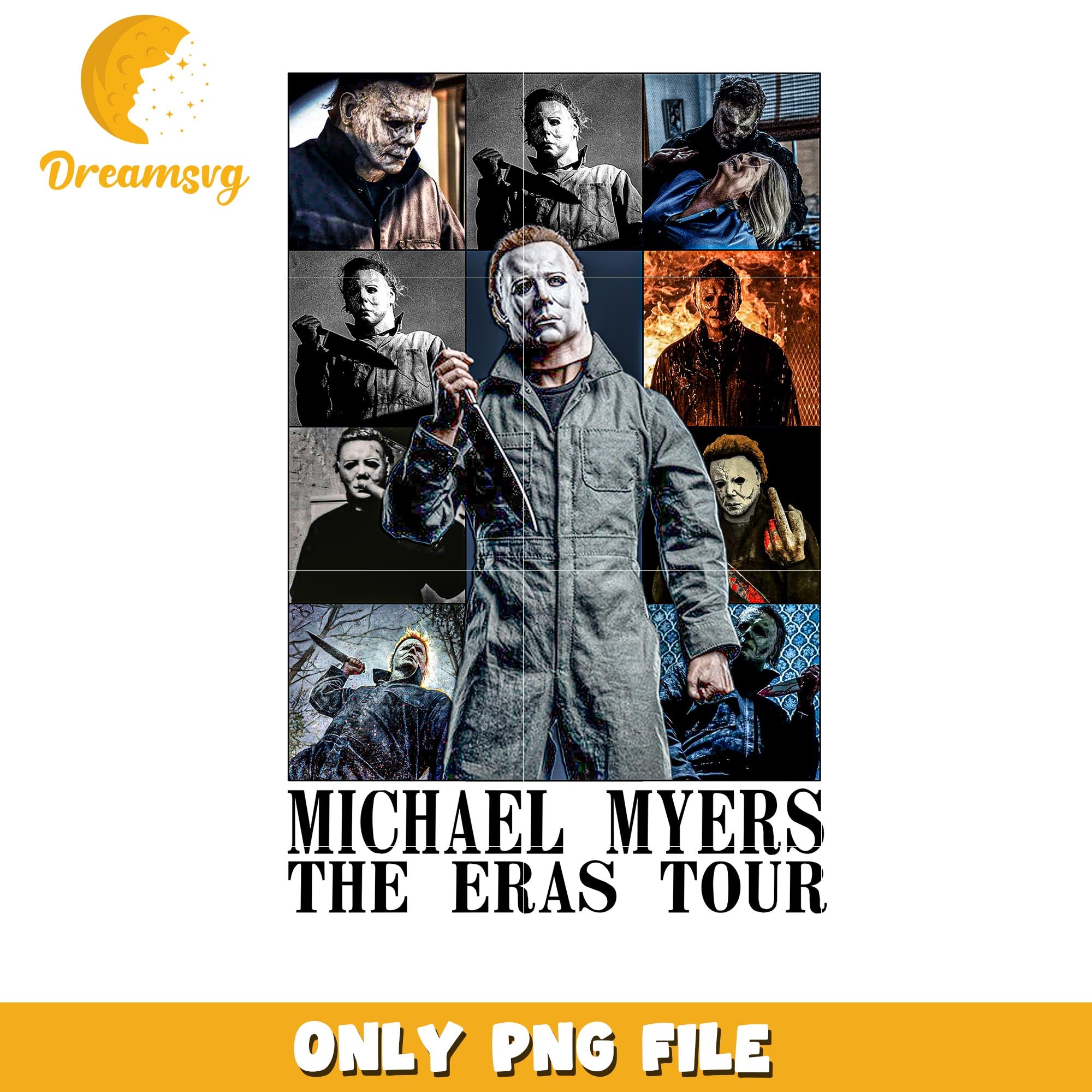 Horror killers Michael Myers the eras tour png, Horror movies killers png