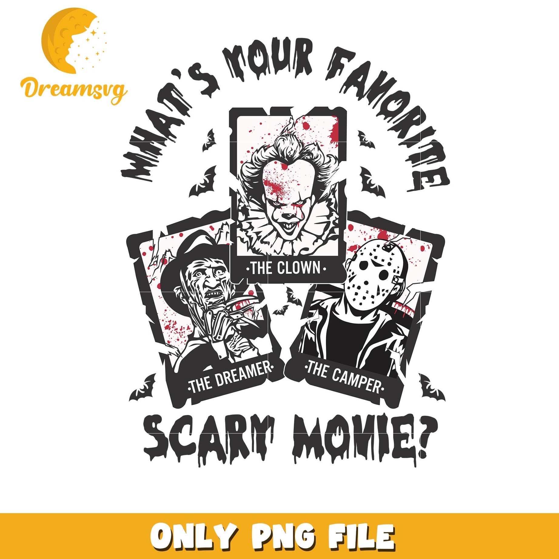 Horror what's your favourite scary movies png, Horror movies killers png