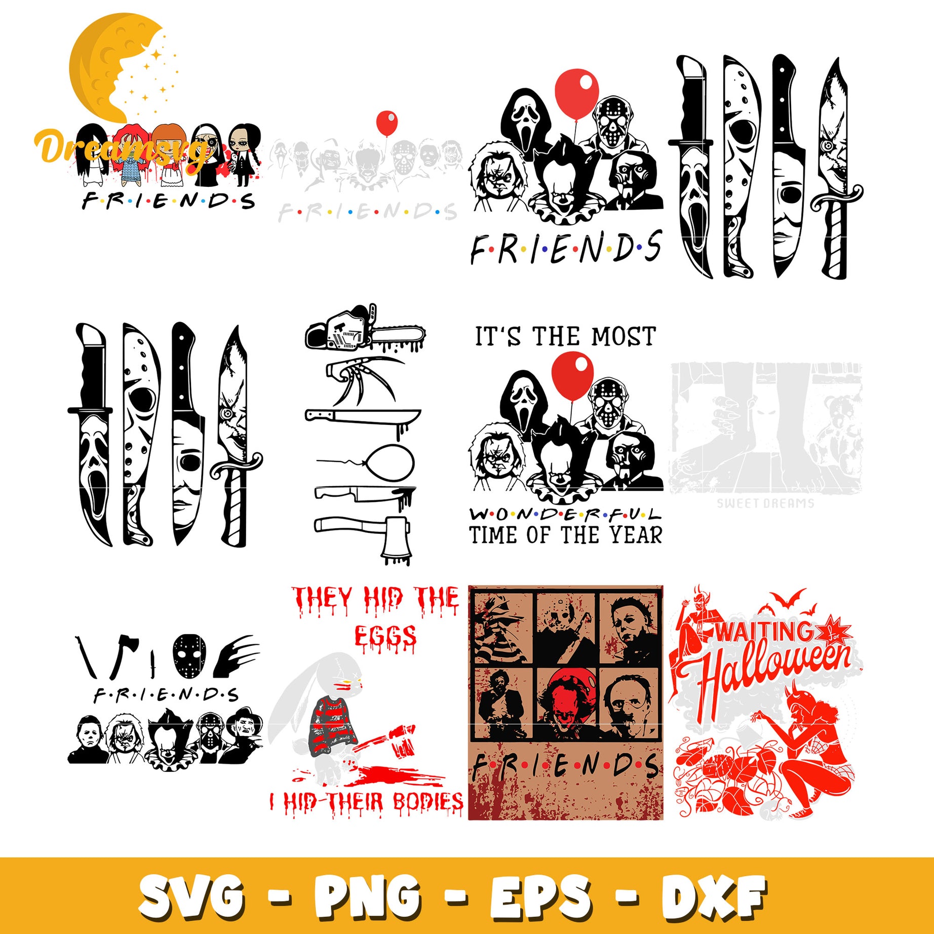 The most wondeful time of the year bundle svg, horror movies svg