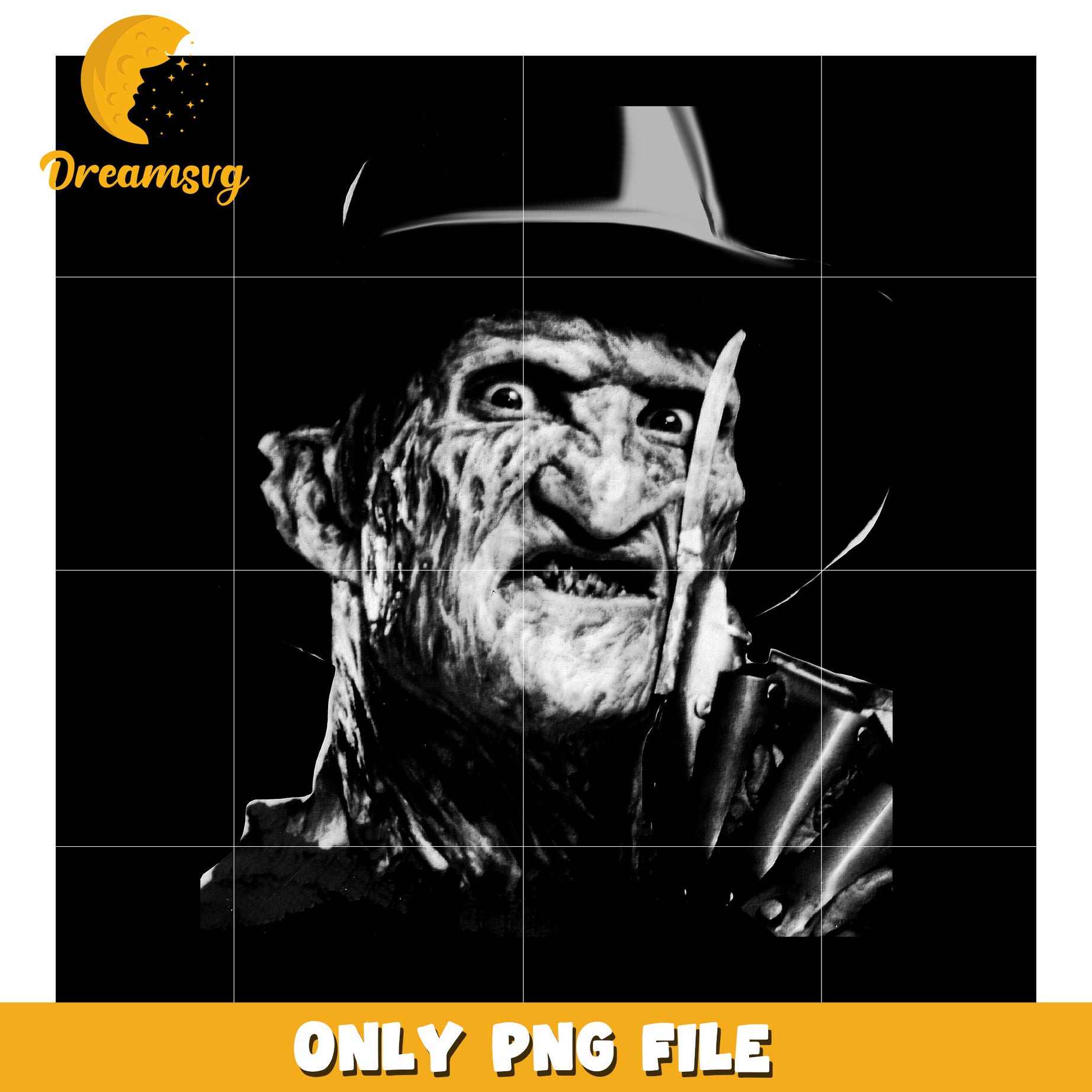 Horror freddy design png, halloween png, halloween season png