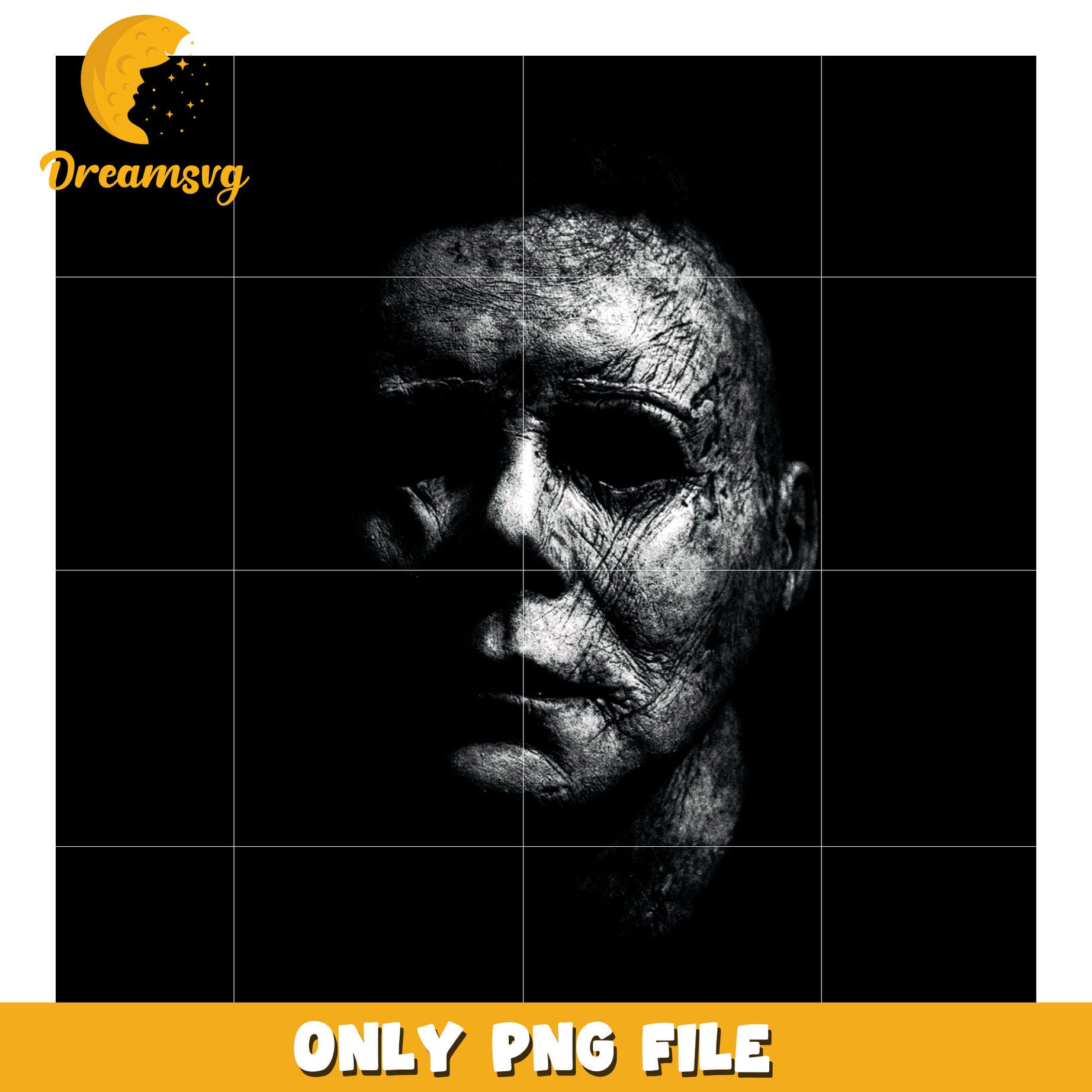 Horror michael design design png, halloween png, halloween season png