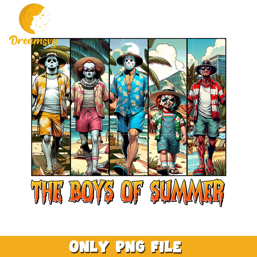 Horror movie characters summer vacation png, summer vacation png