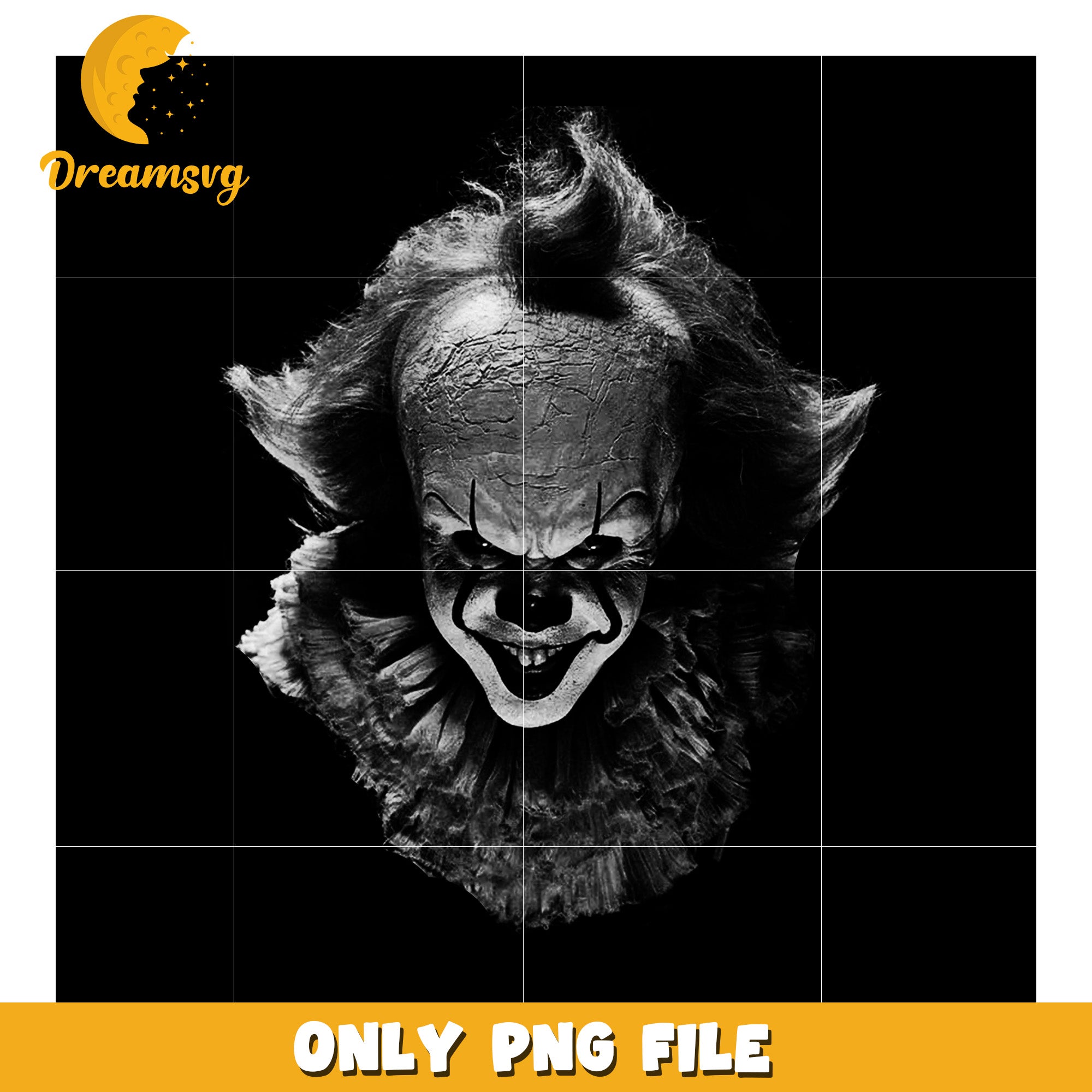 Horror pennywise design png, halloween png, halloween season png