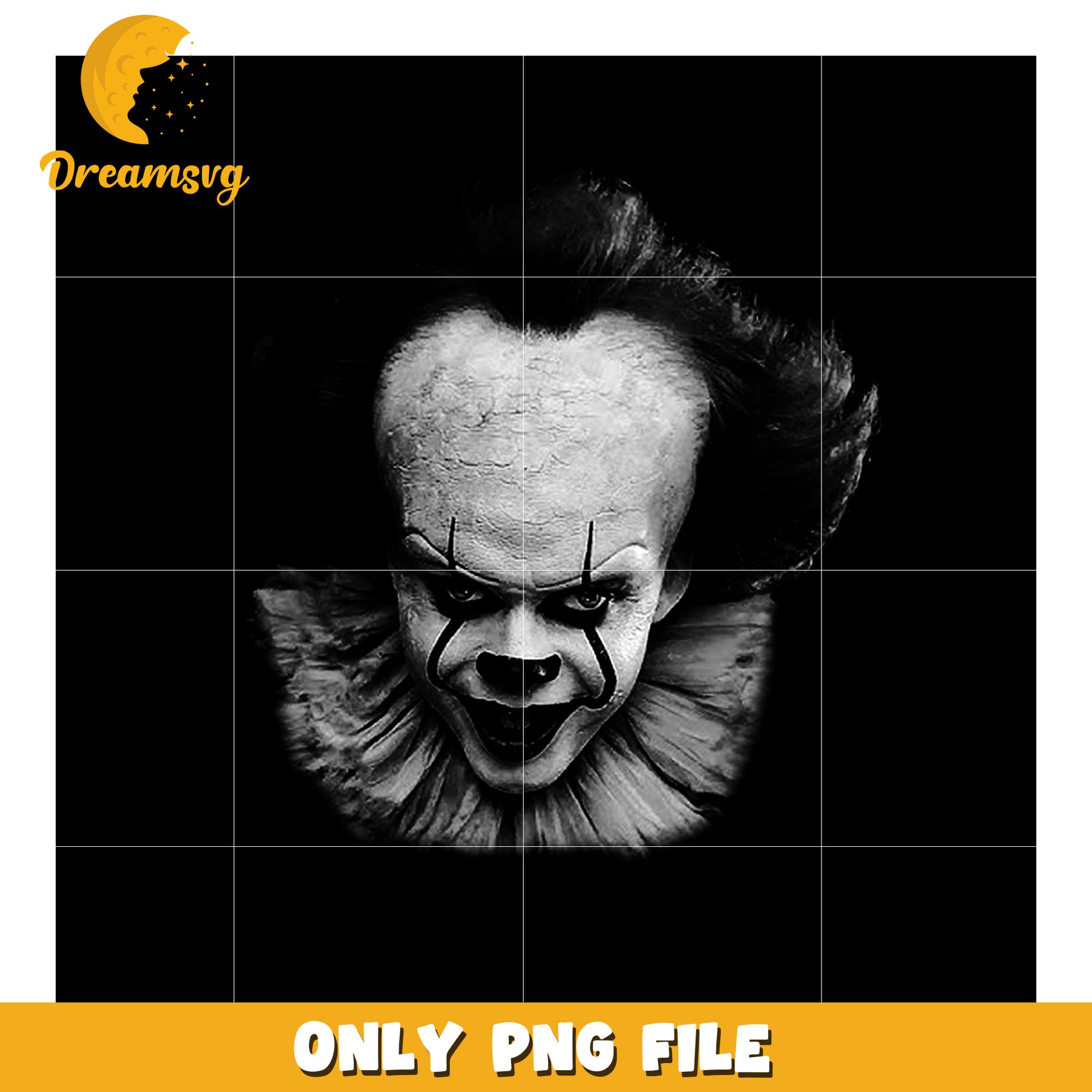 Horror pennywise halloween design png, halloween png, halloween season png