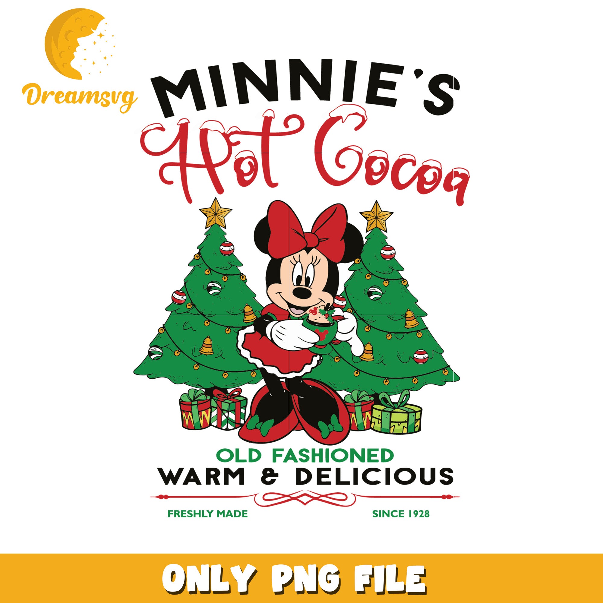 Hot cocoa minnei png, disney characters png, spirit christmas png
