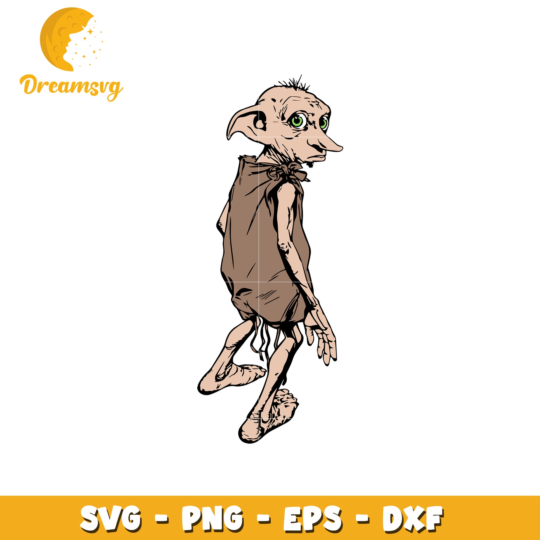 House Elf SVG PNG EPS DXF Cut File