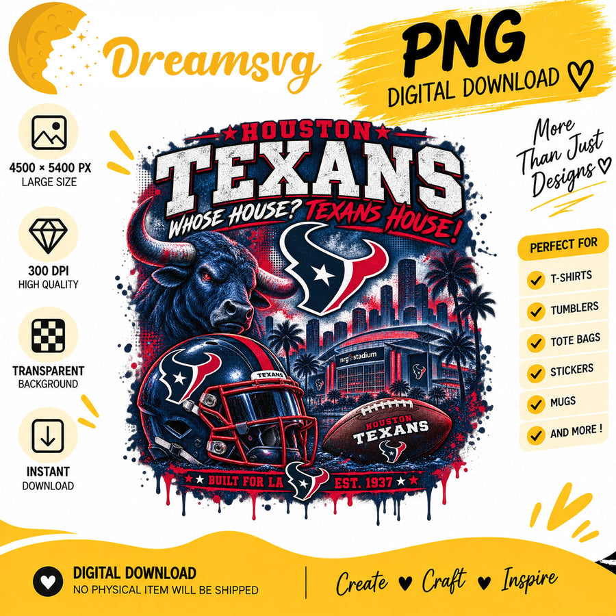 Houston Texans Whose House Texans House NFL Football PNG