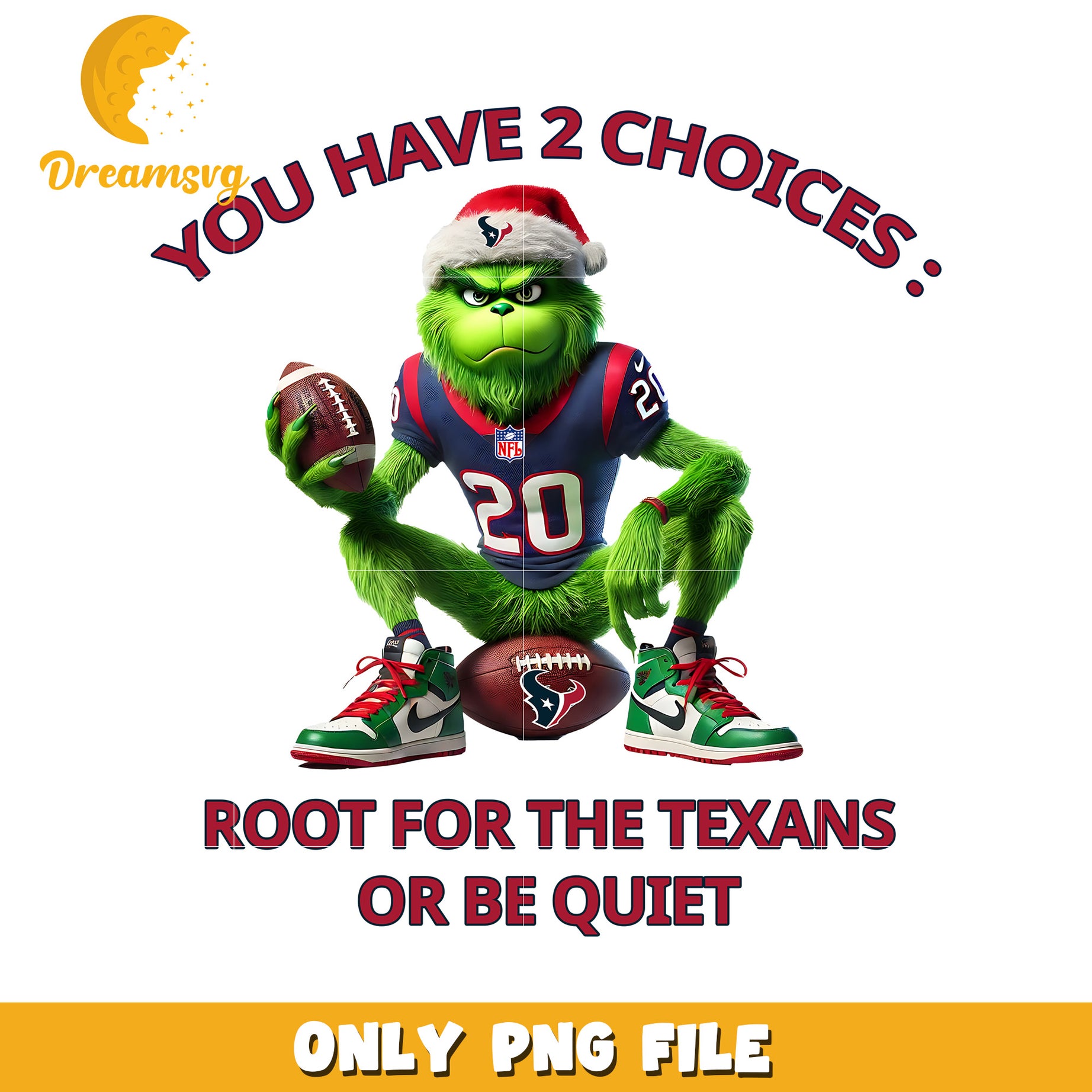 Houston texans grinch png, american sports png, nfl plus png