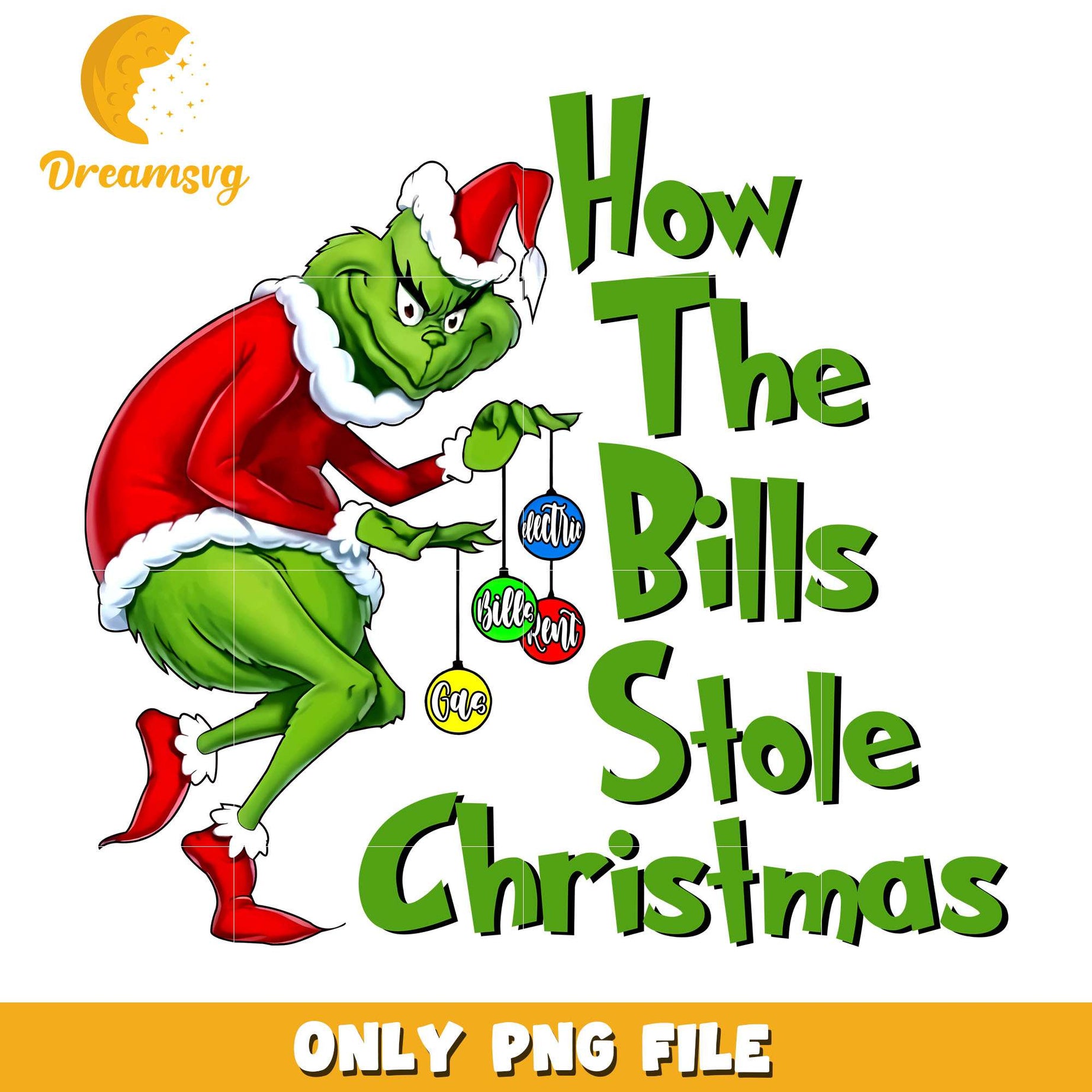 How the bills stole christmas png, grinch png, christmas png