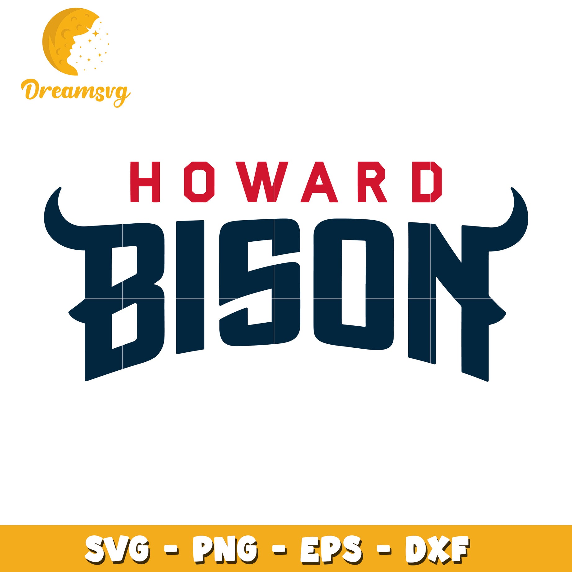 Howard Bison SVG Design for Sports and Team Branding Graphics