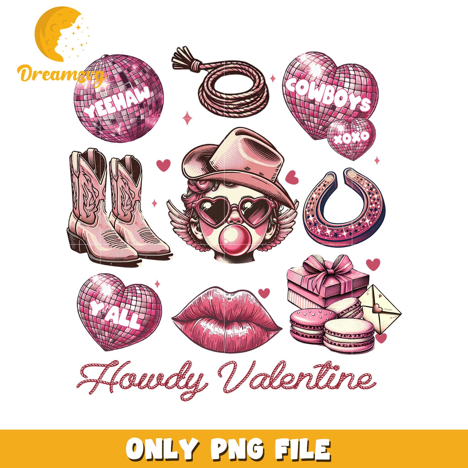 Howdy Valentine PNG Clipart