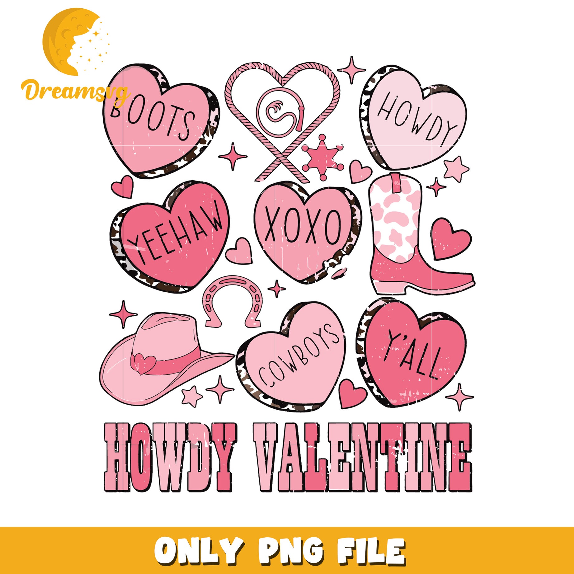 Howdy Valentine PNG Sublimation