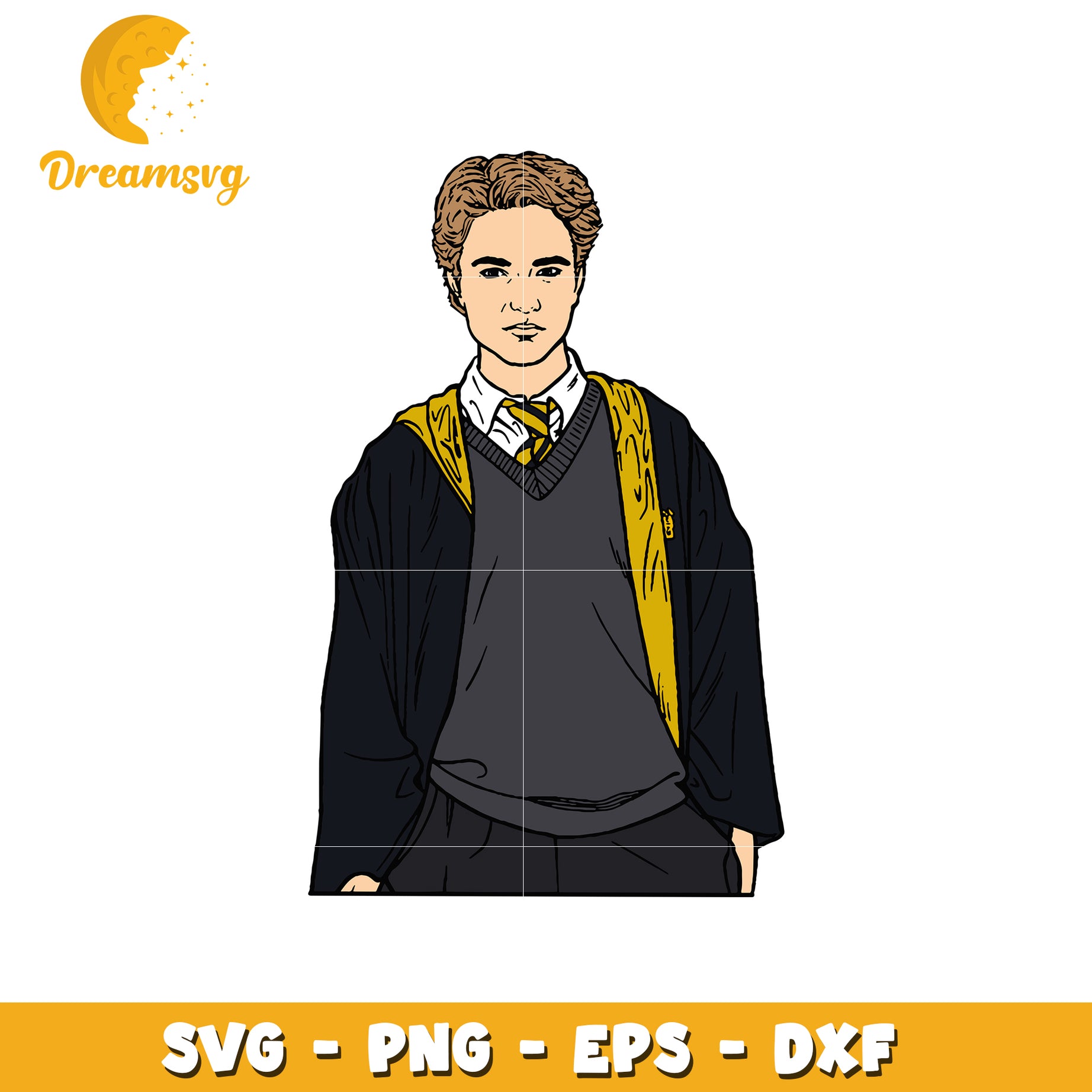 Hufflepuff Student SVG PNG EPS DXF