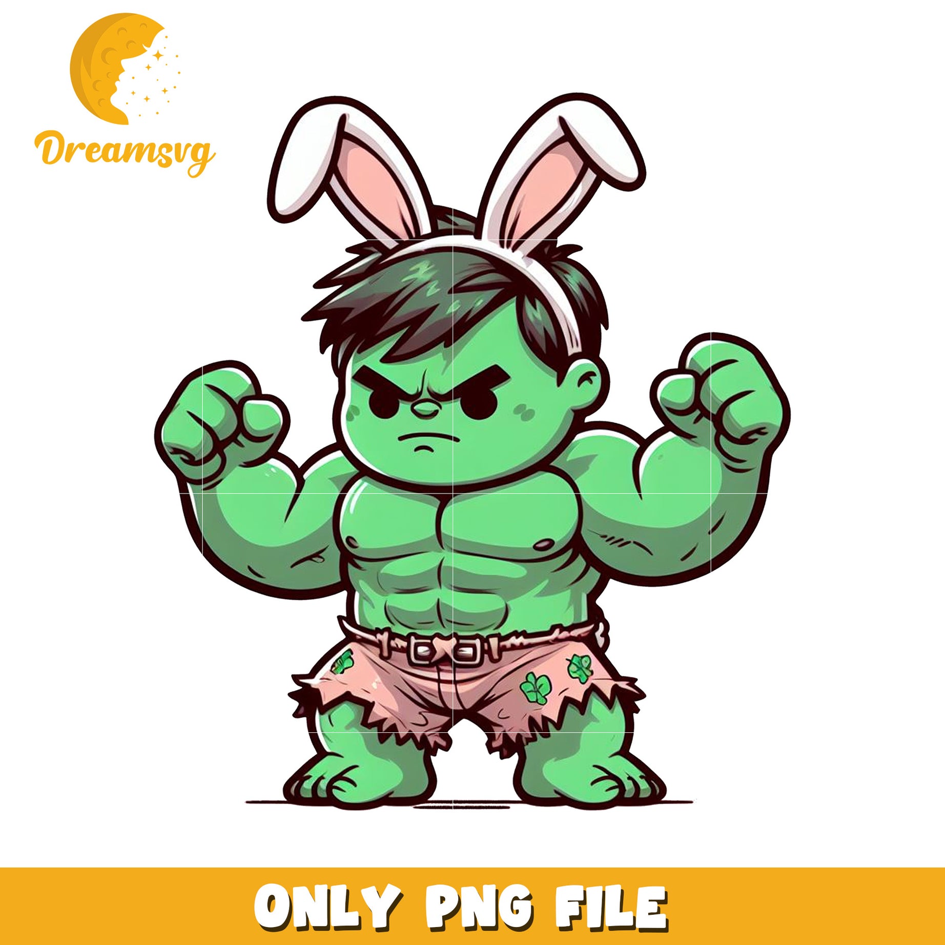 Hulk Easter Bunny PNG Image