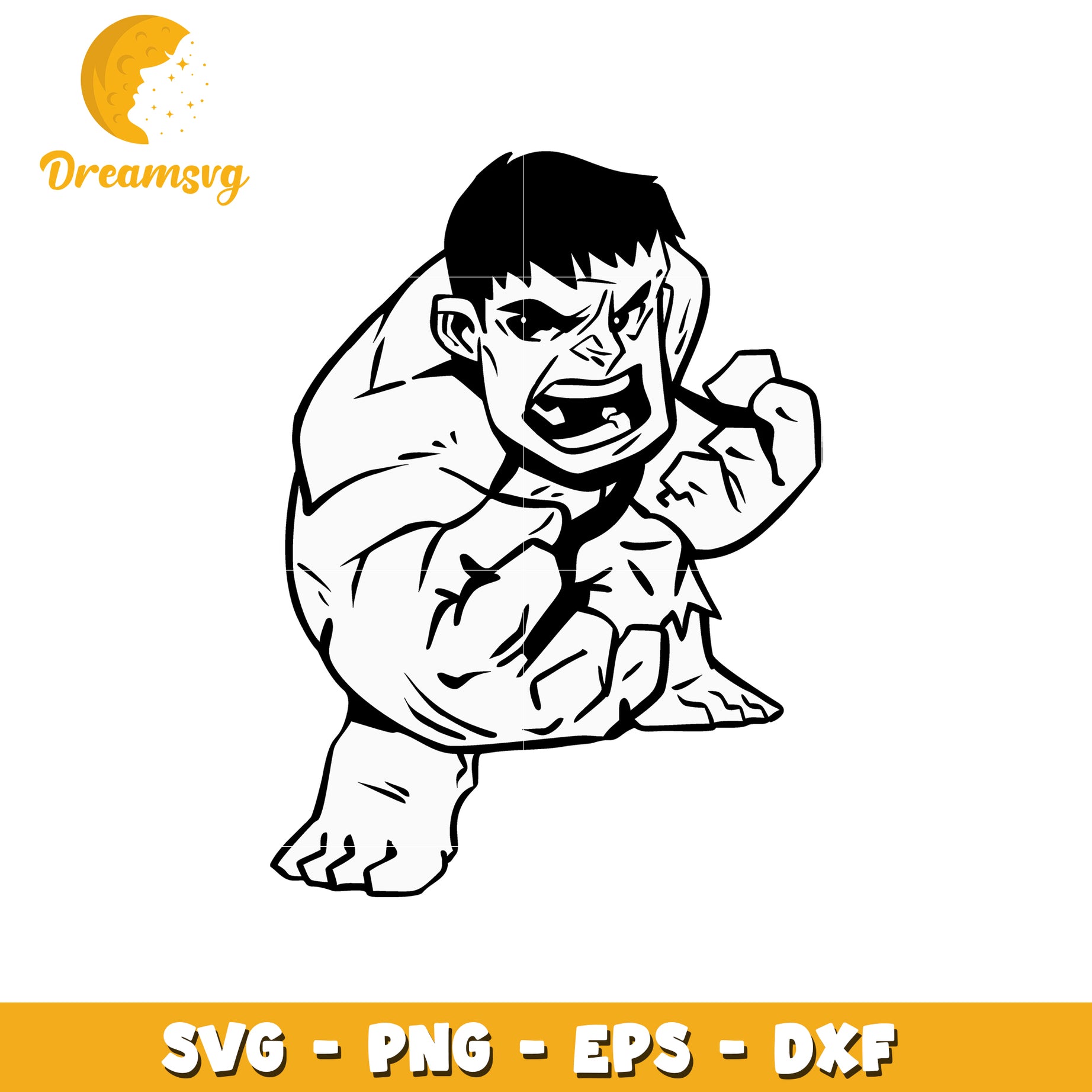 Hulk SVG Cut File PNG EPS DXF