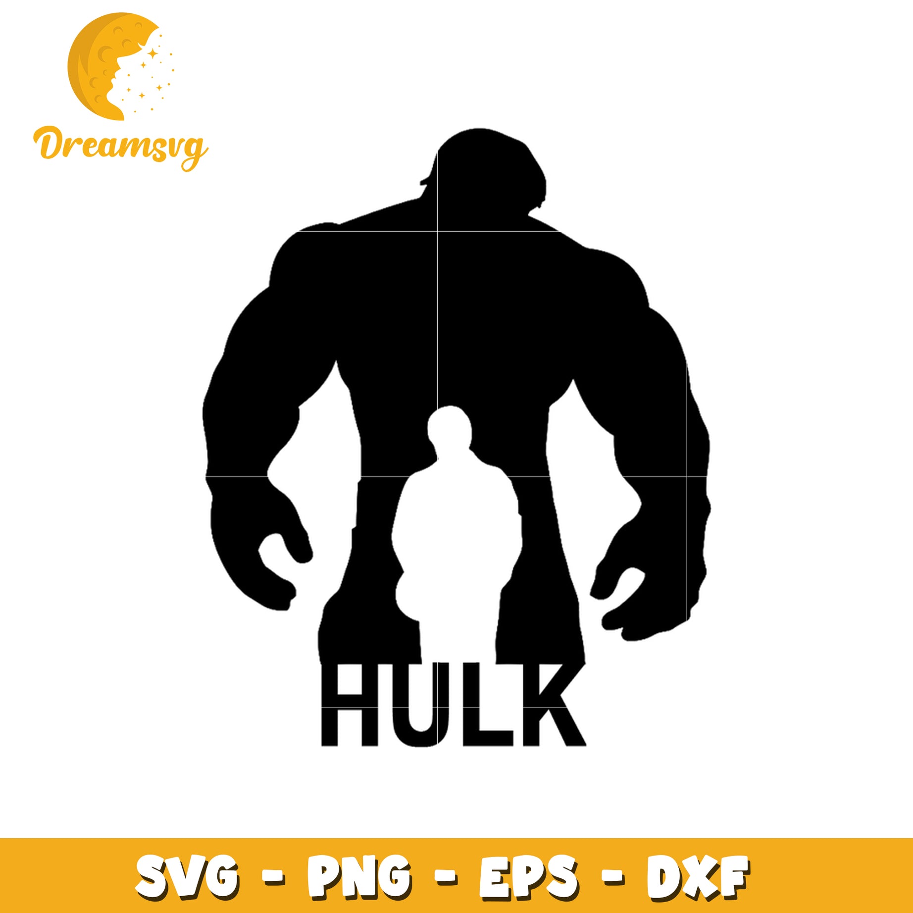 Hulk SVG Cut File Silhouette PNG EPS DXF