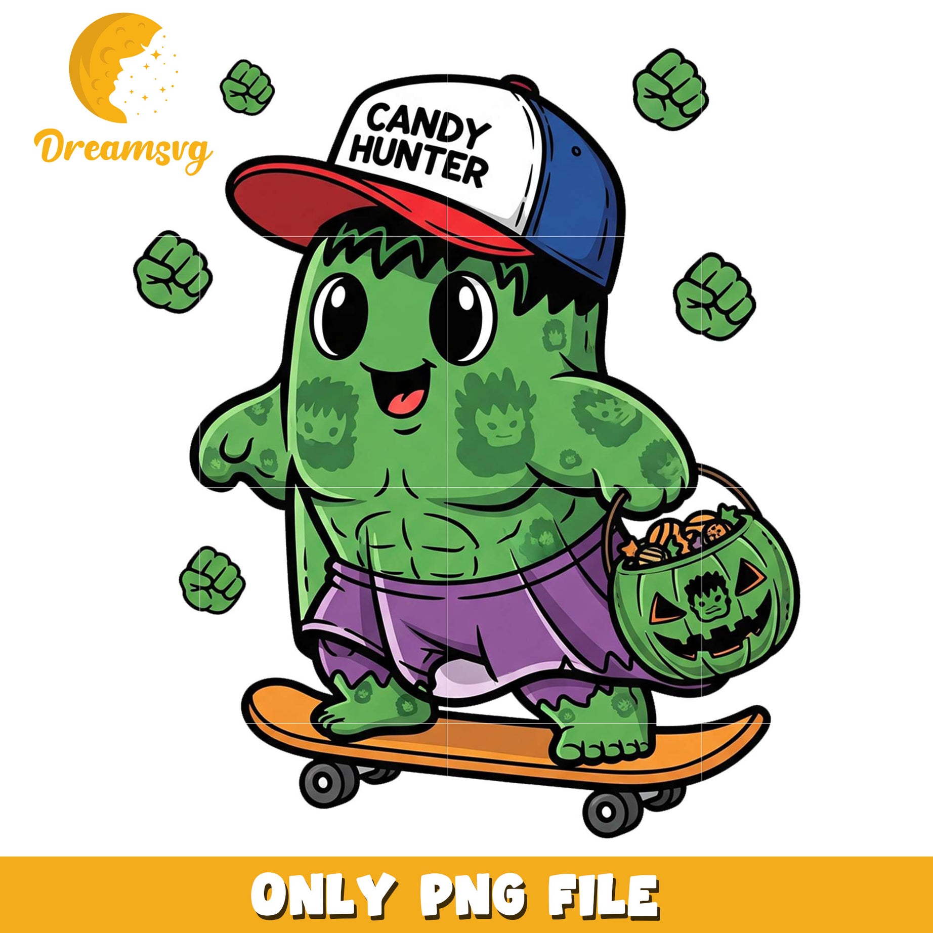 Hulk cute candy ghoul png, halloween eve​​ png, halloween ends​ png