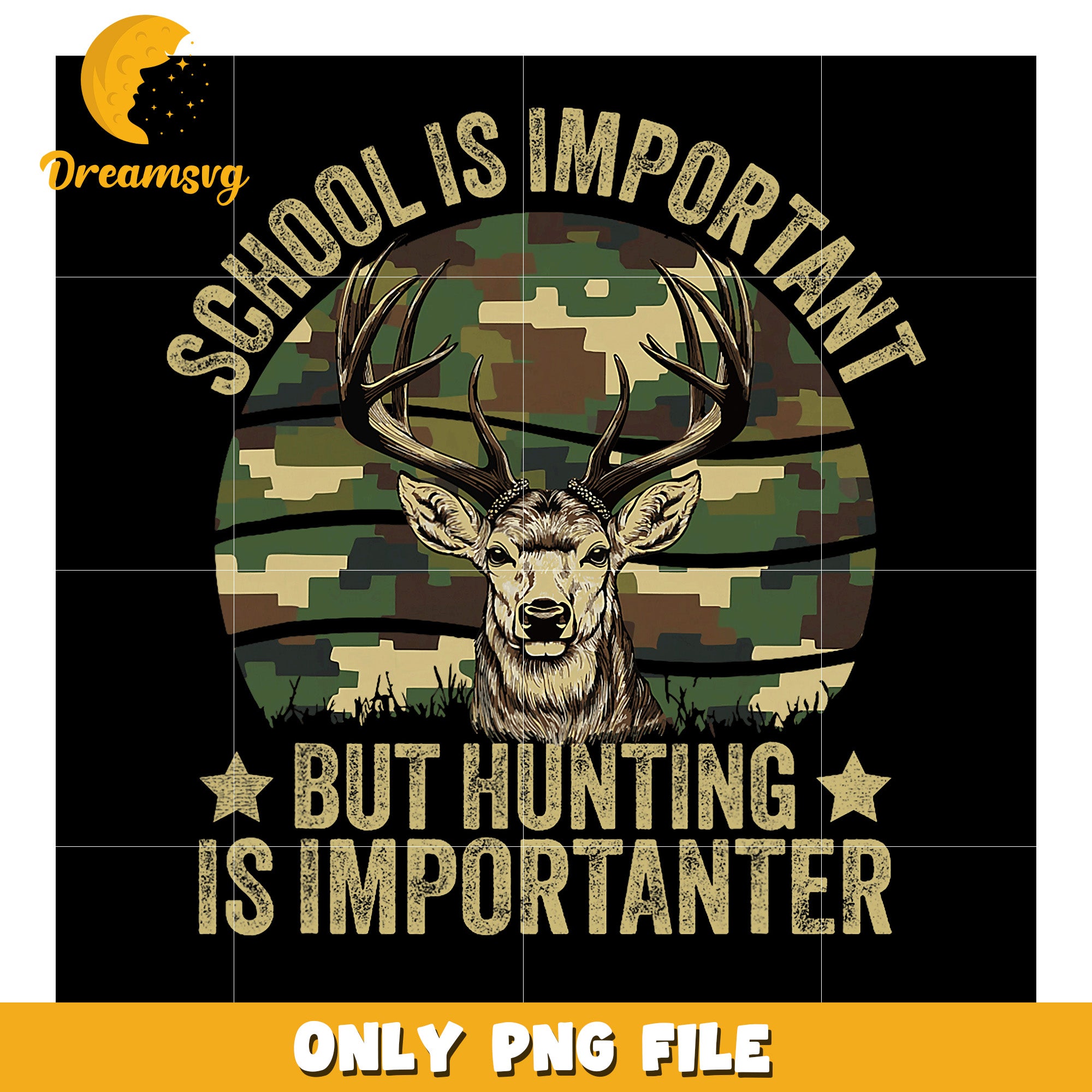Hunting Deer Camo PNG Design School Important