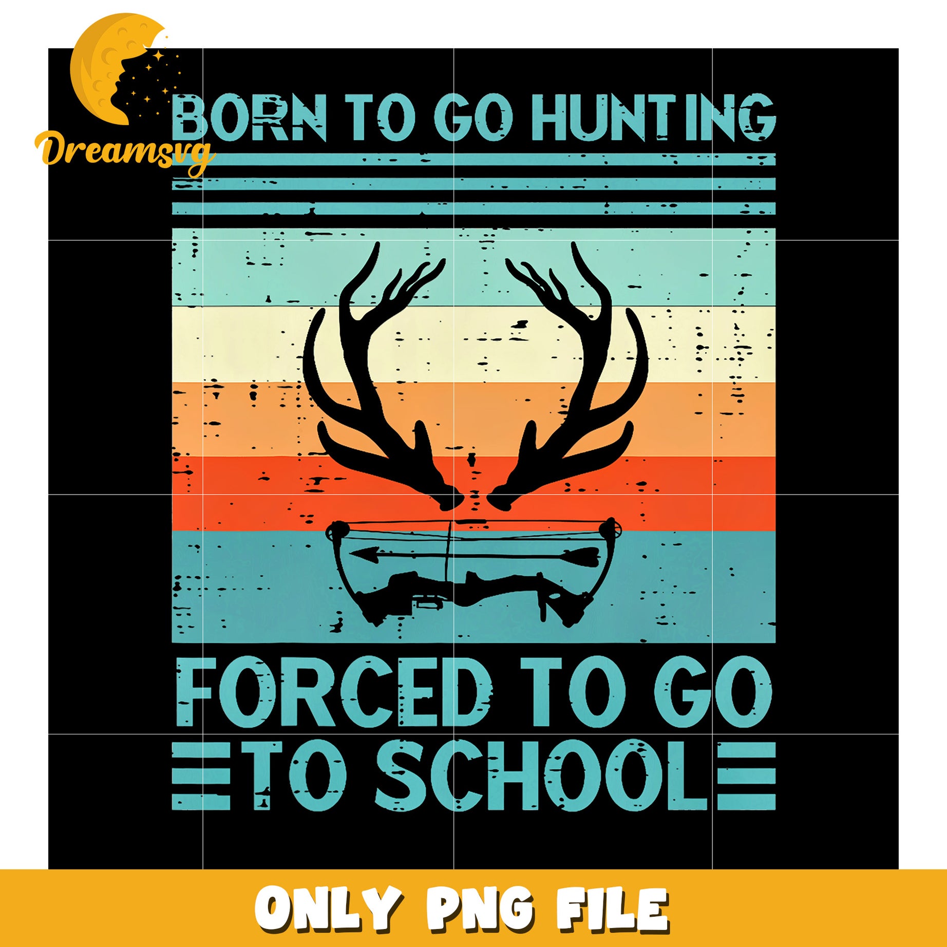 Hunting Season Retro PNG Design