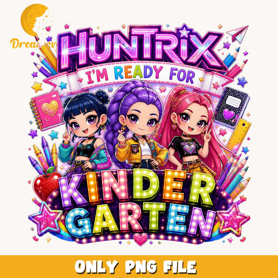 Huntrix Ready For Kindergarten PNG, Kpop, School PNG