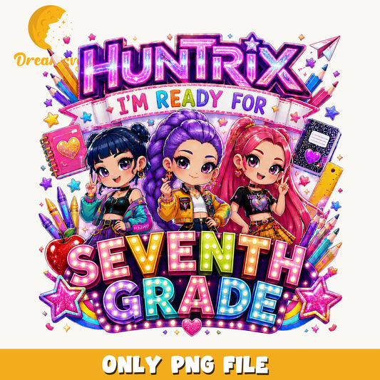 Huntrix Ready For Seventh Grade PNG, Chibi, School PNG