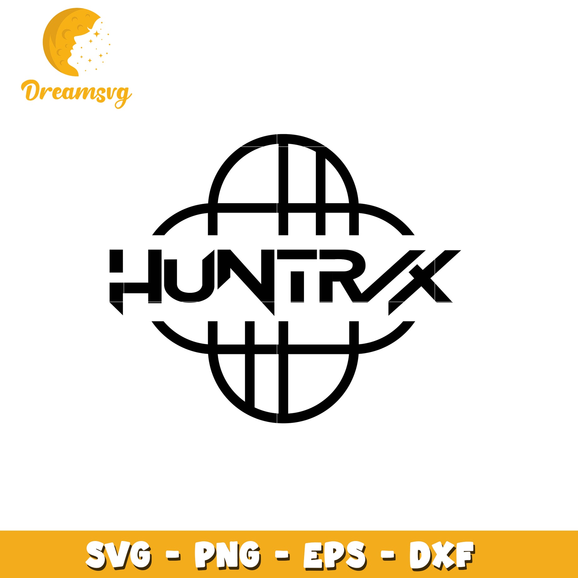Huntrix black and white outline svg, huntrix demon hunter svg, kpop cartoon svg