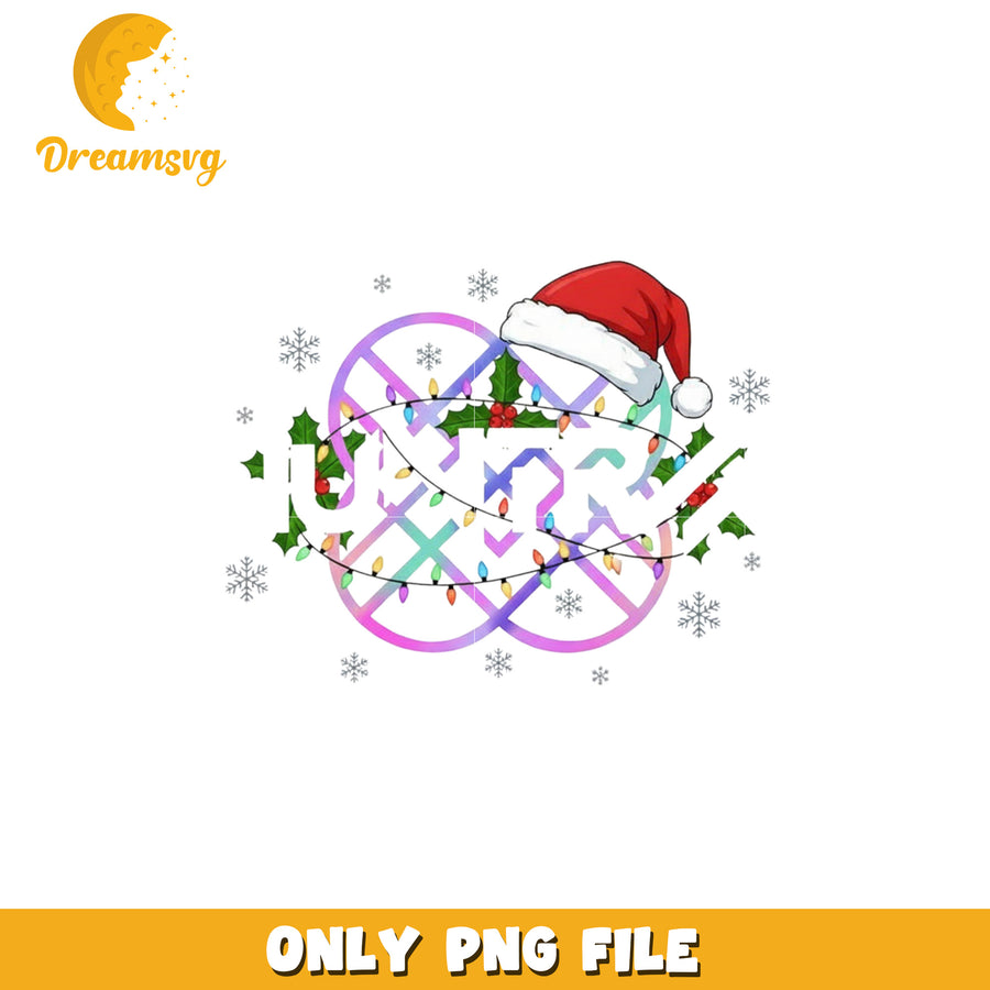 Huntrix christmas logo png, christmas lights​ png, kpop demon hunters png