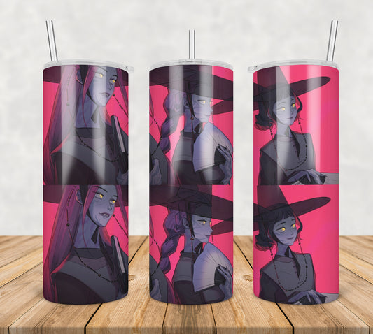 Huntrix demon girls tumbler png, huntrix girls tumbler png, demon huntrix tumbler png