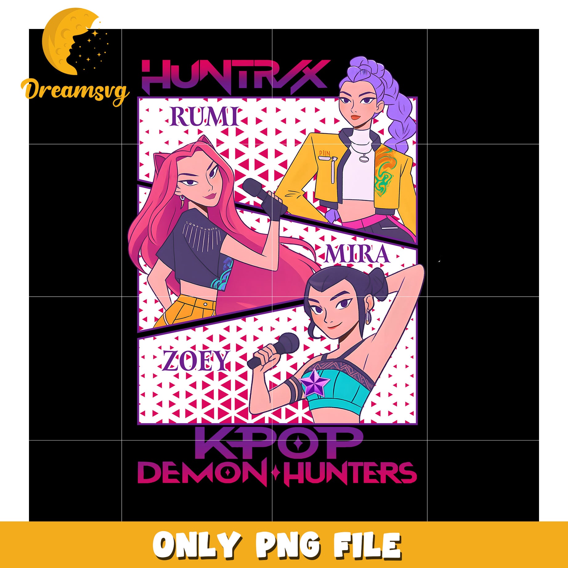 Huntrix demon hunter png, demon slayer girl png, huntrix warrior png