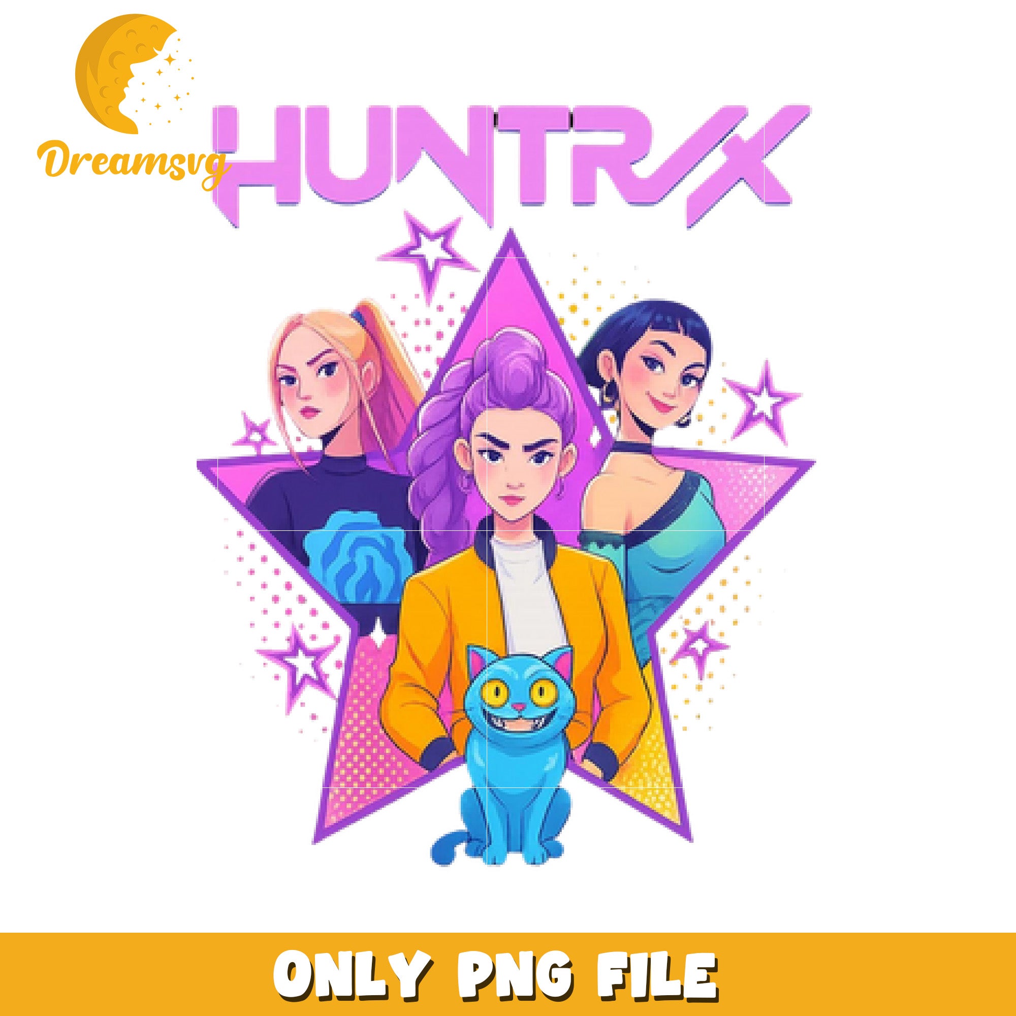 Huntrix dreamlight png, korean idol hunters png, kpop demons png