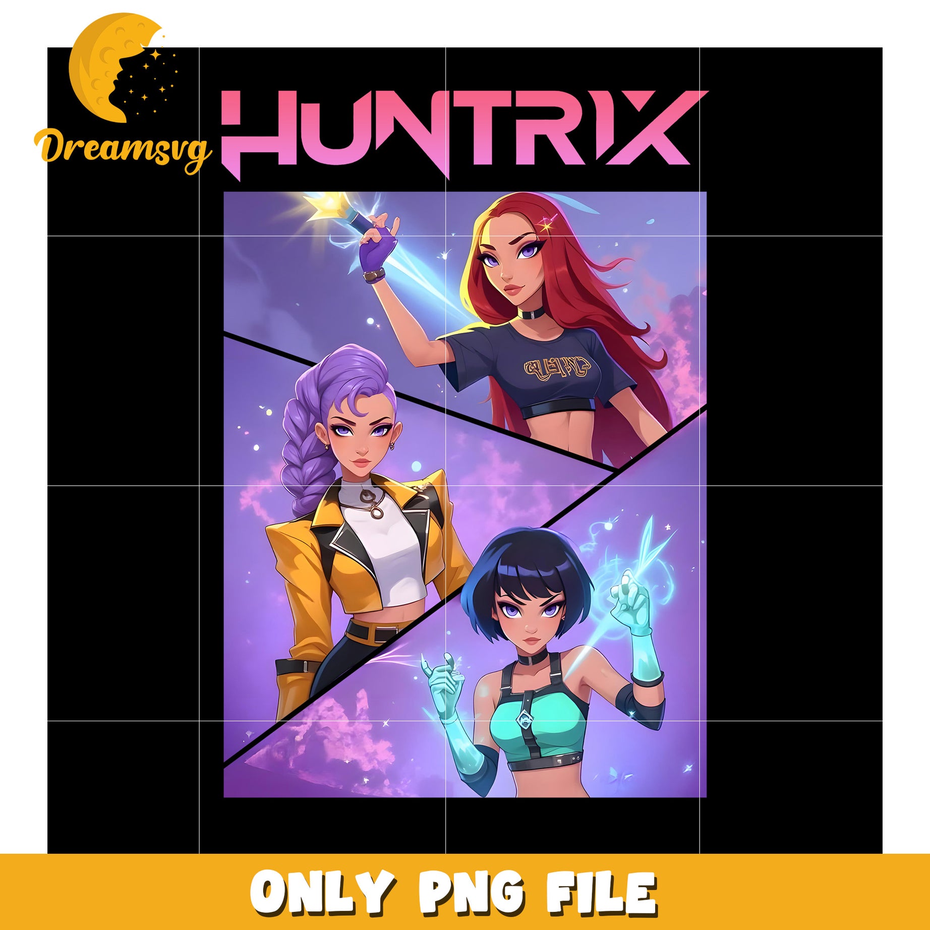 Huntrix girl png, huntrix character png, futuristic girl png