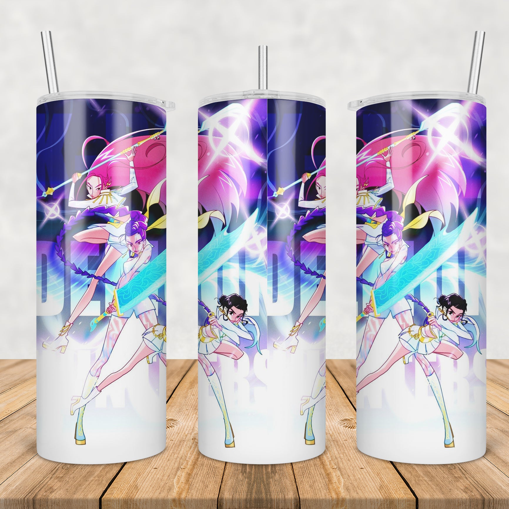 Huntrix girls band tumbler png, huntrix girls tumbler png, huntrix band tumbler png