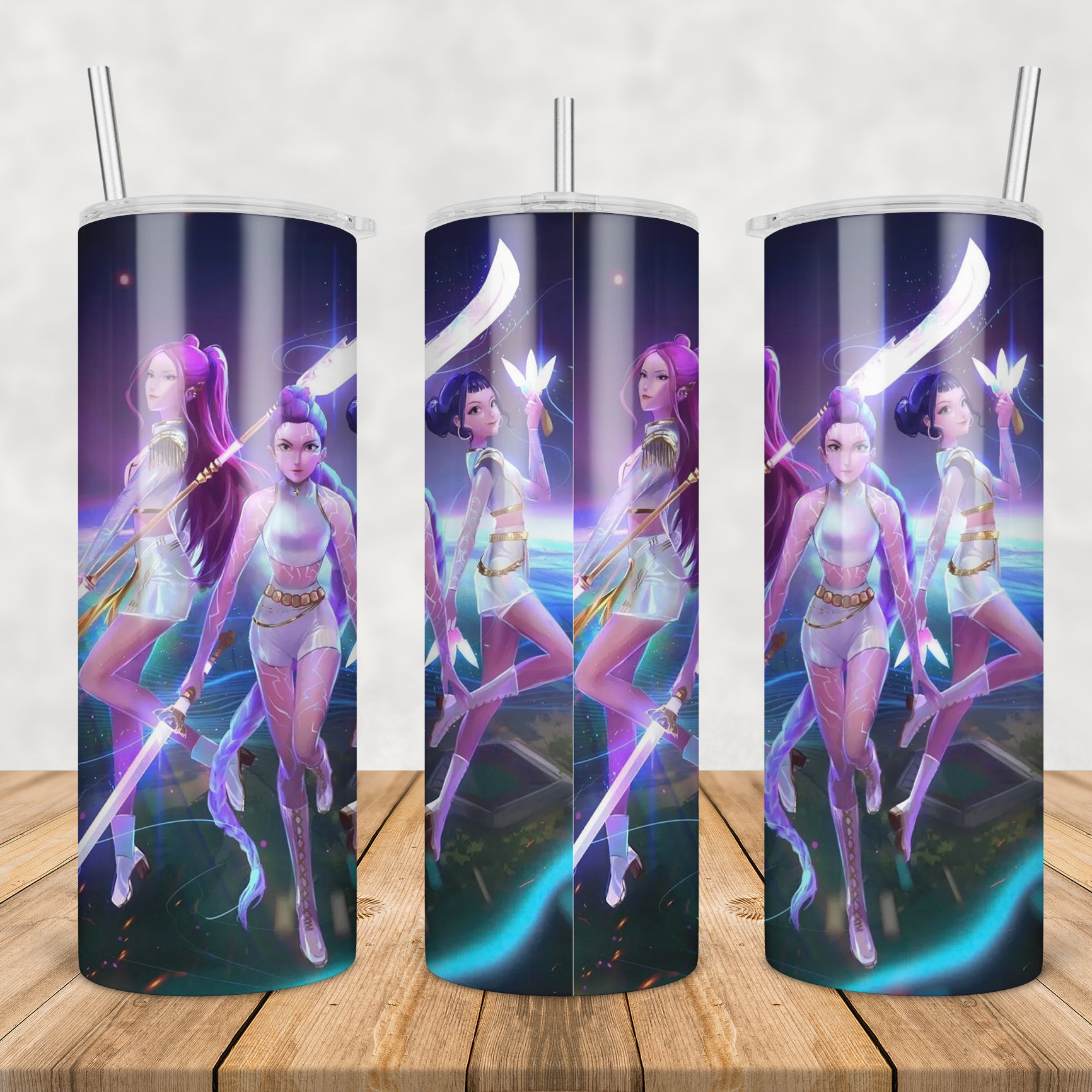 Huntrix girls beautiful tumbler png, huntrix girls tumbler png, beautiful huntrix tumbler png