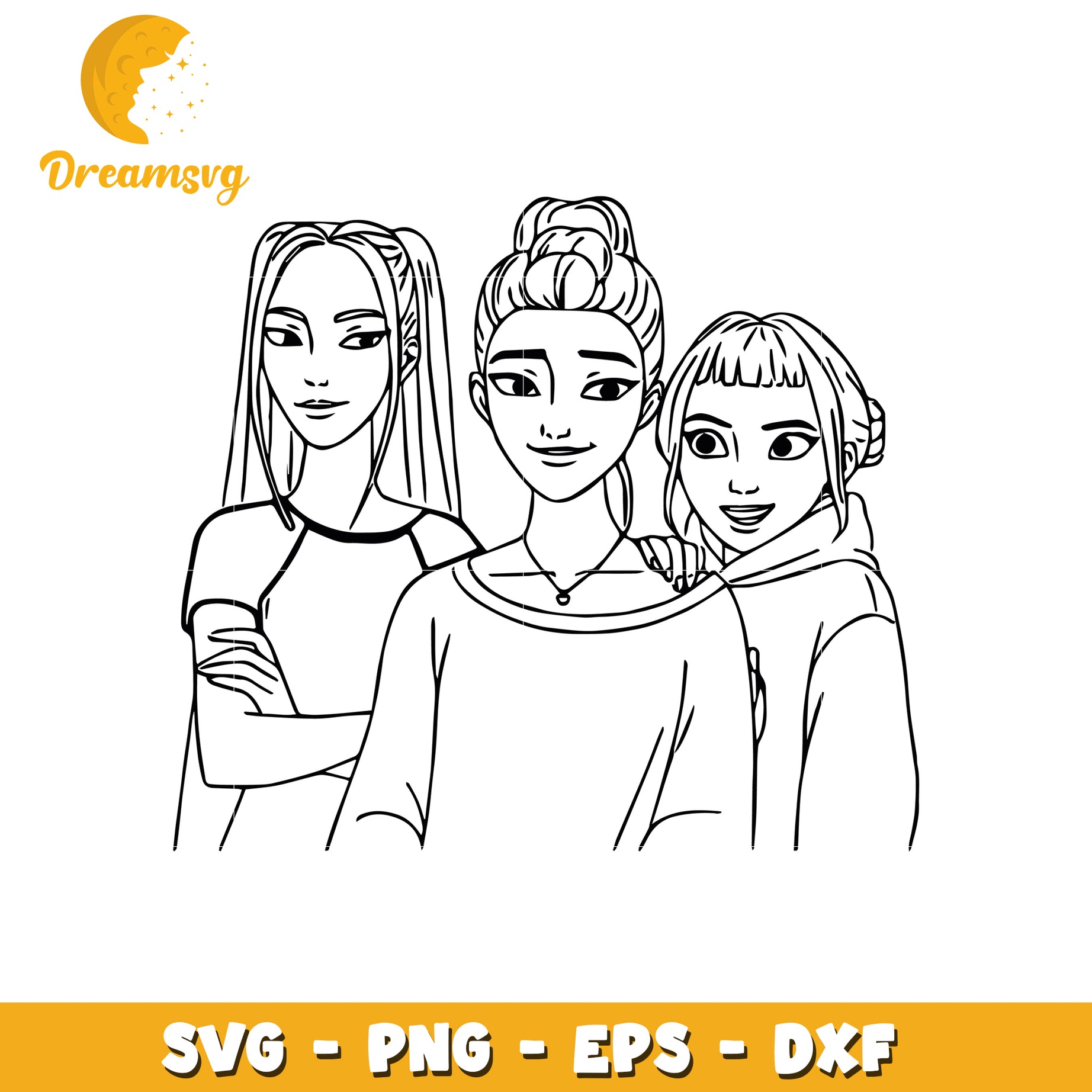 Huntrix girls in the street svg, huntrix girls svg, huntrix kpop svg