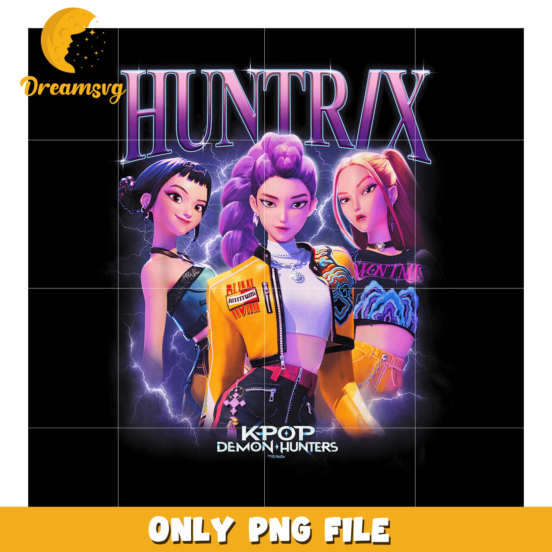 Huntrix girls kpop hunter png, kpop band manhwa png, huntrix png