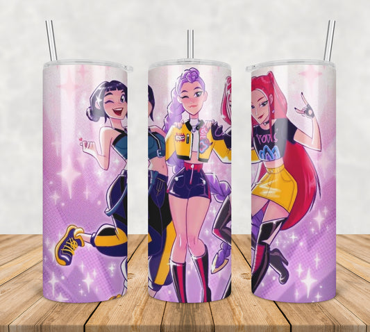 Huntrix girls logo tumbler png, huntrix girls tumbler png, huntrix design tumbler png