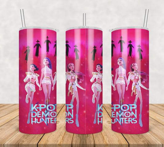 Huntrix girls performance tumbler png, huntrix girls tumbler png, huntrix performance tumbler png