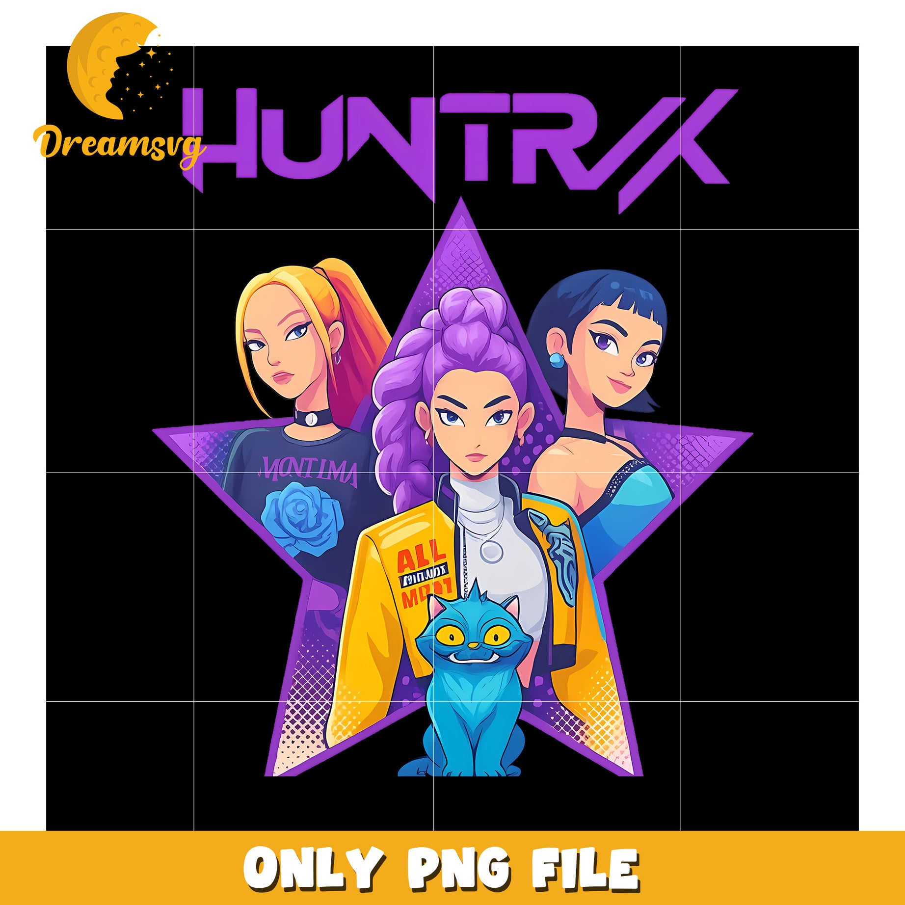 Trace Huntrix Huntrix girls png, huntrix png, kpop demon hunter png – DreamSVG Store