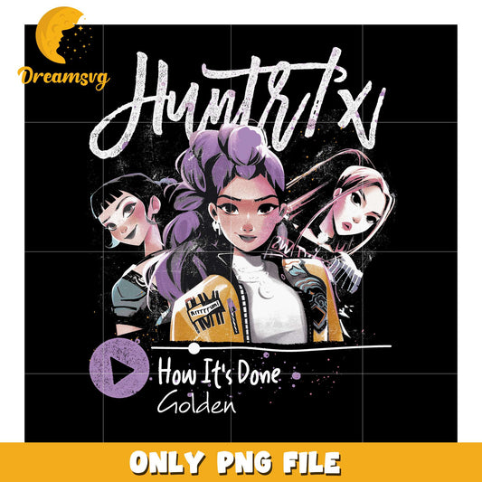 Huntrix girl team png, love fighter aesthetic png, kpop hero png
