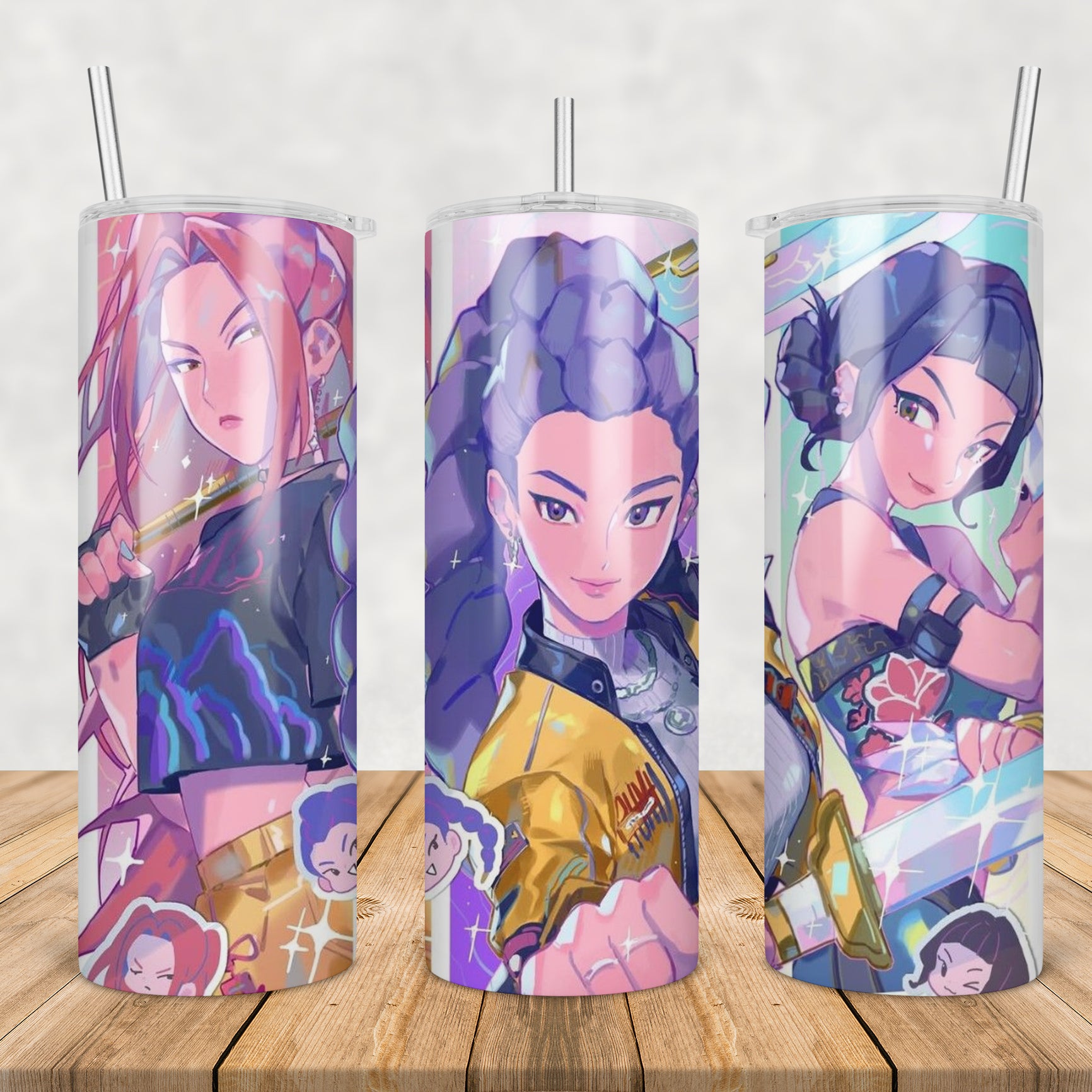 Huntrix kpop girls tumbler png, huntrix girls tumbler png, huntrix kpop tumbler png