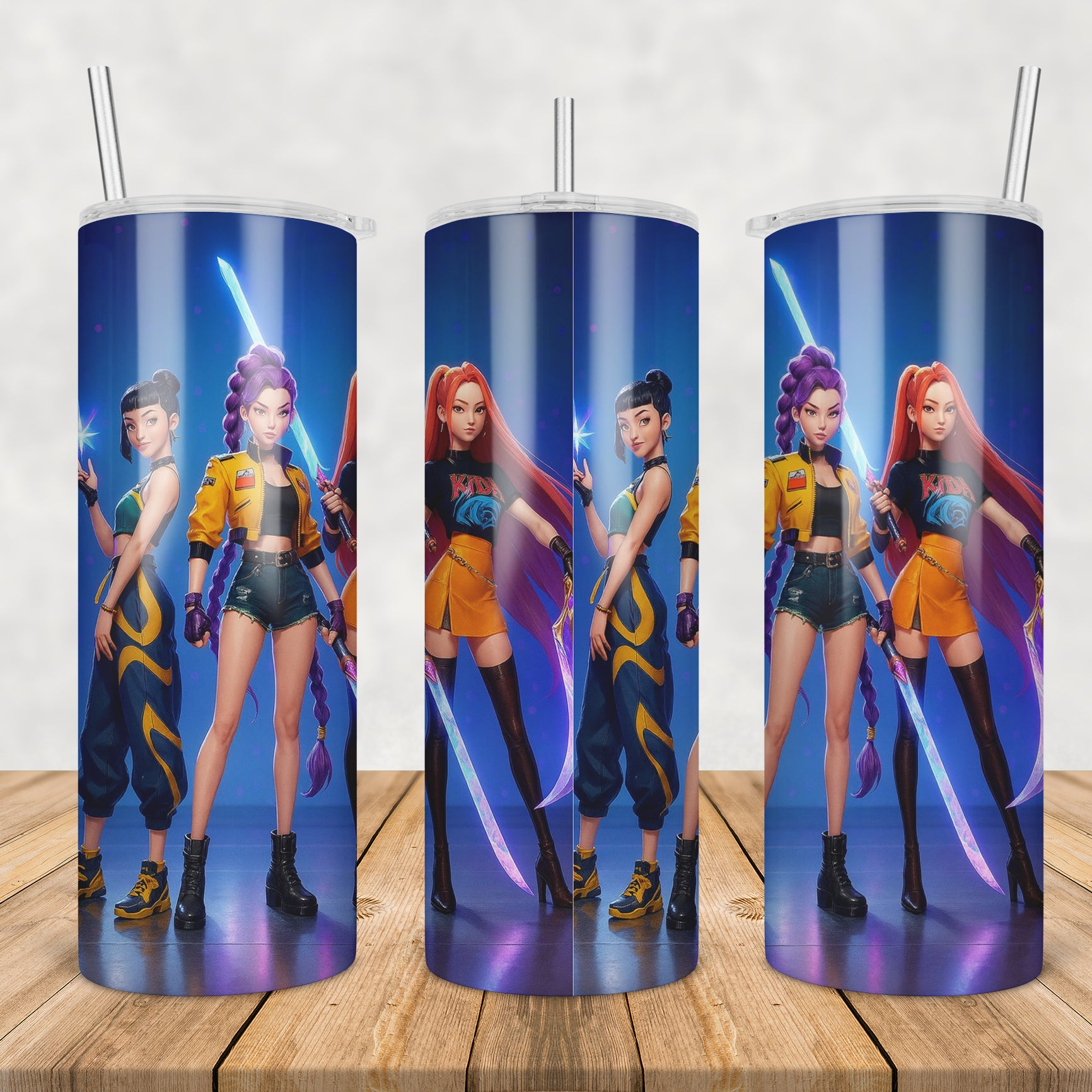 Huntrix kpop tumbler png, huntrix tumbler png, huntrix group tumbler png