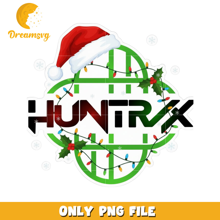 Huntrix logo christmas png, spirit christmas​​ png, huntrix christmas png