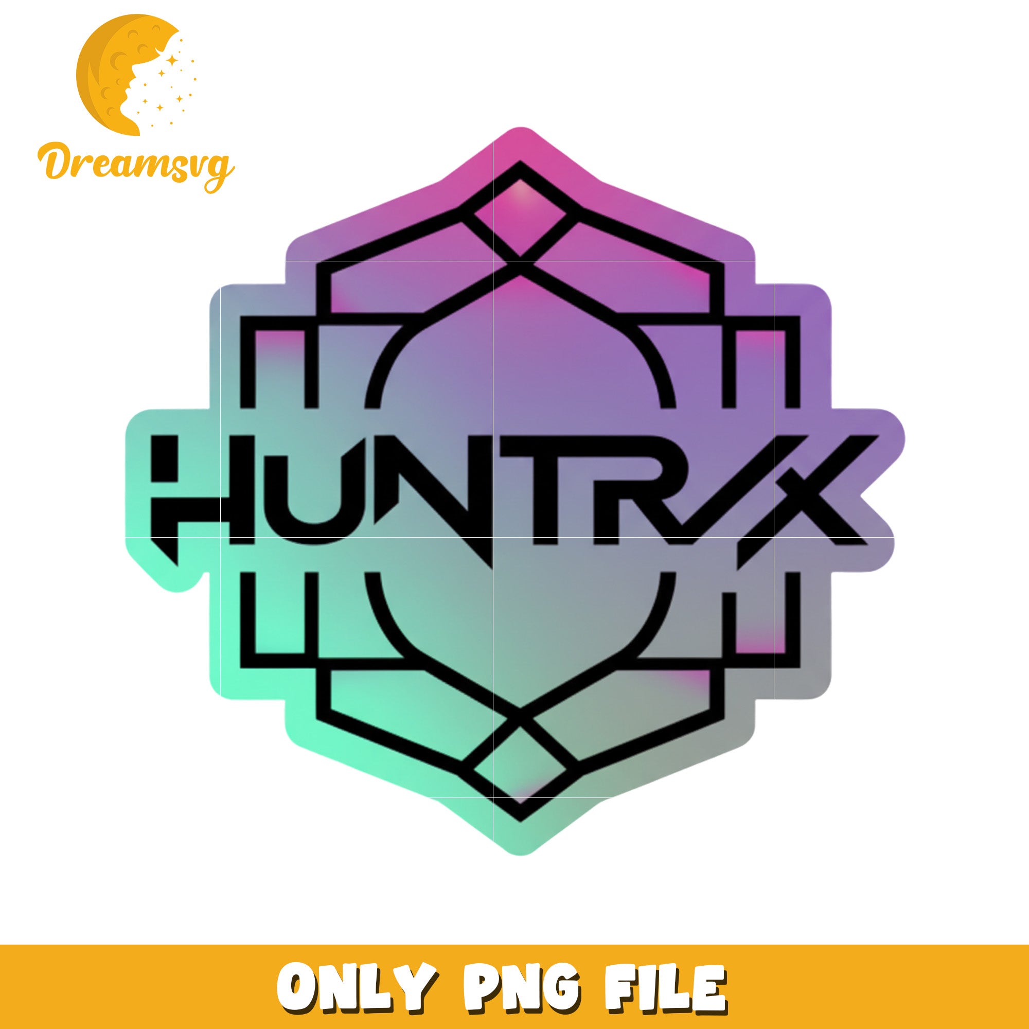 Huntrix logo png, huntrix girls​ png, netflix cartoon png