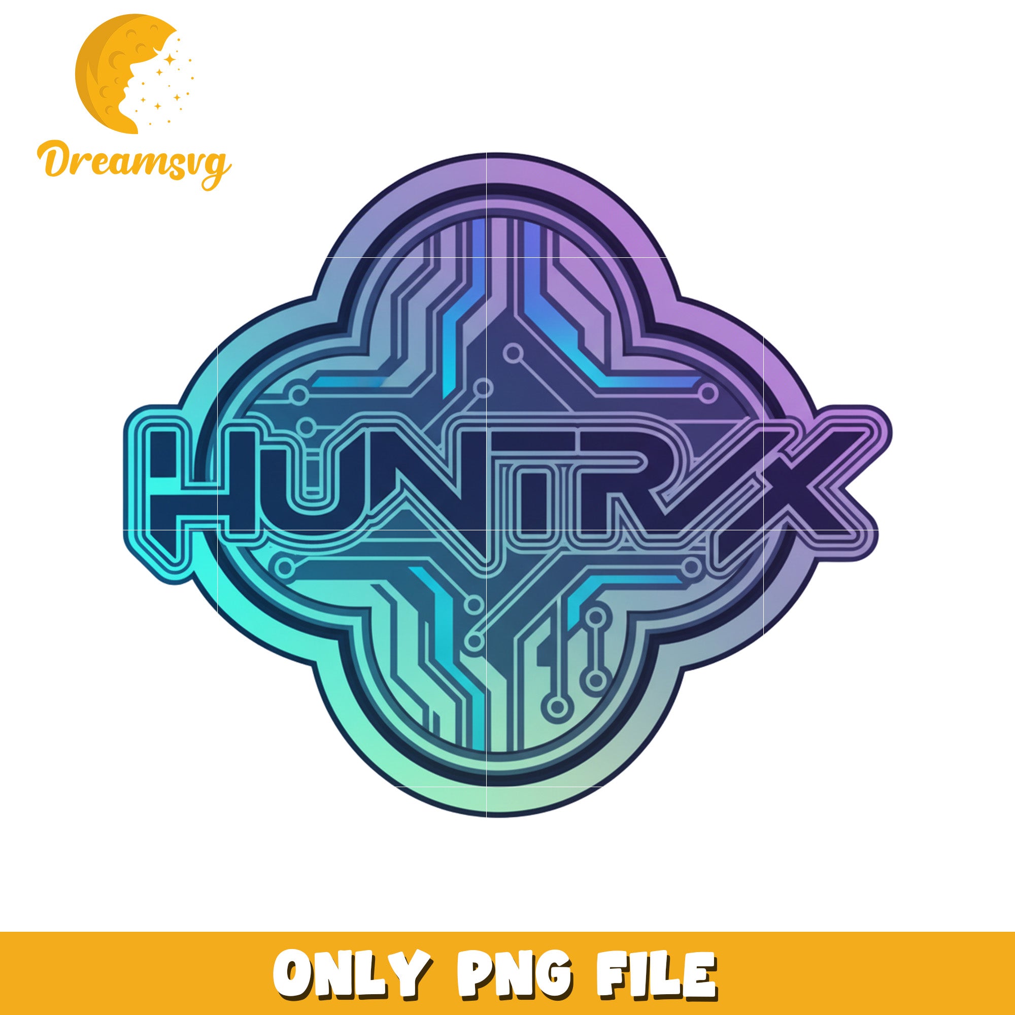 Huntrix neon logo png, demon vibes png, kpop core png