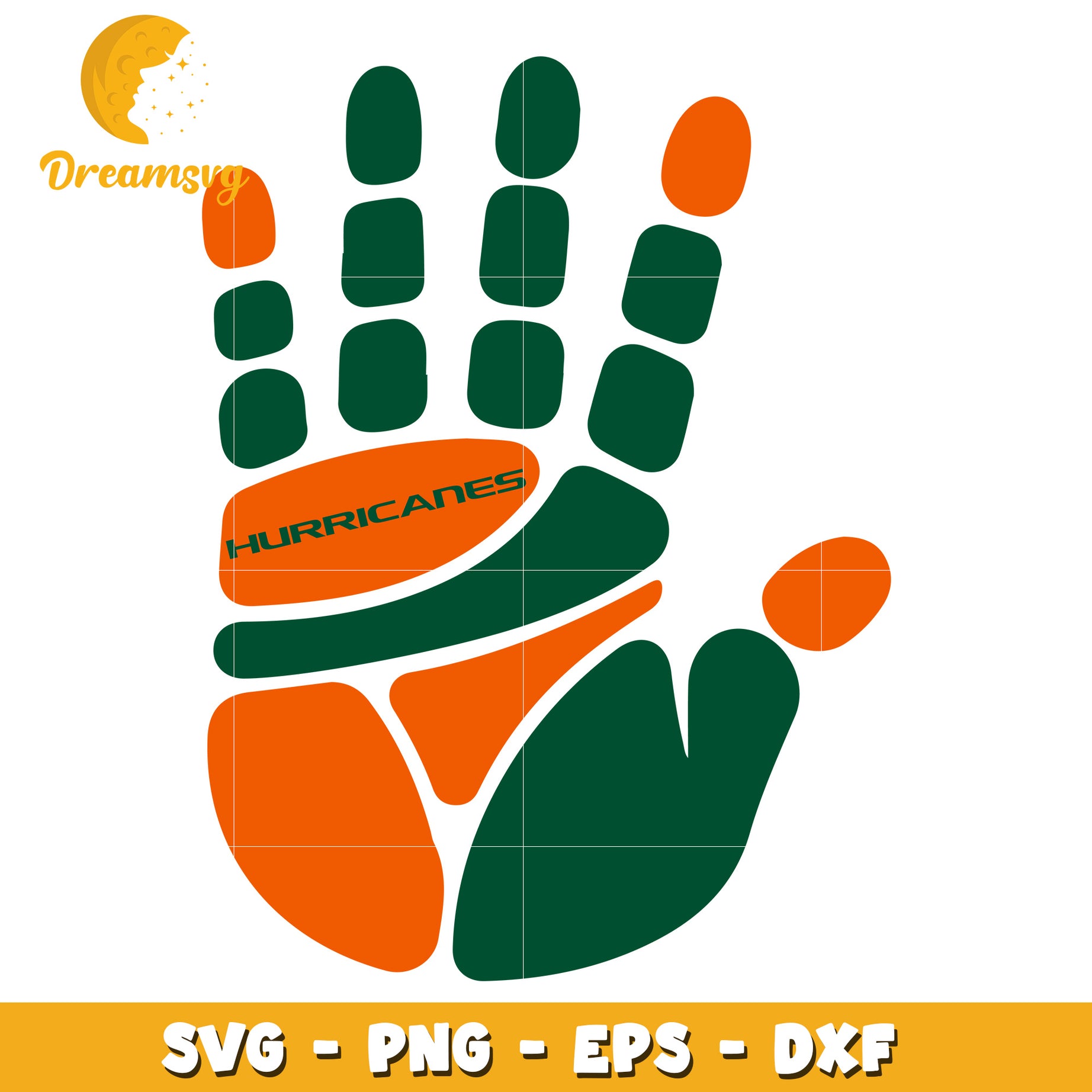 Hurricanes Hand SVG PNG EPS DXF Cut File