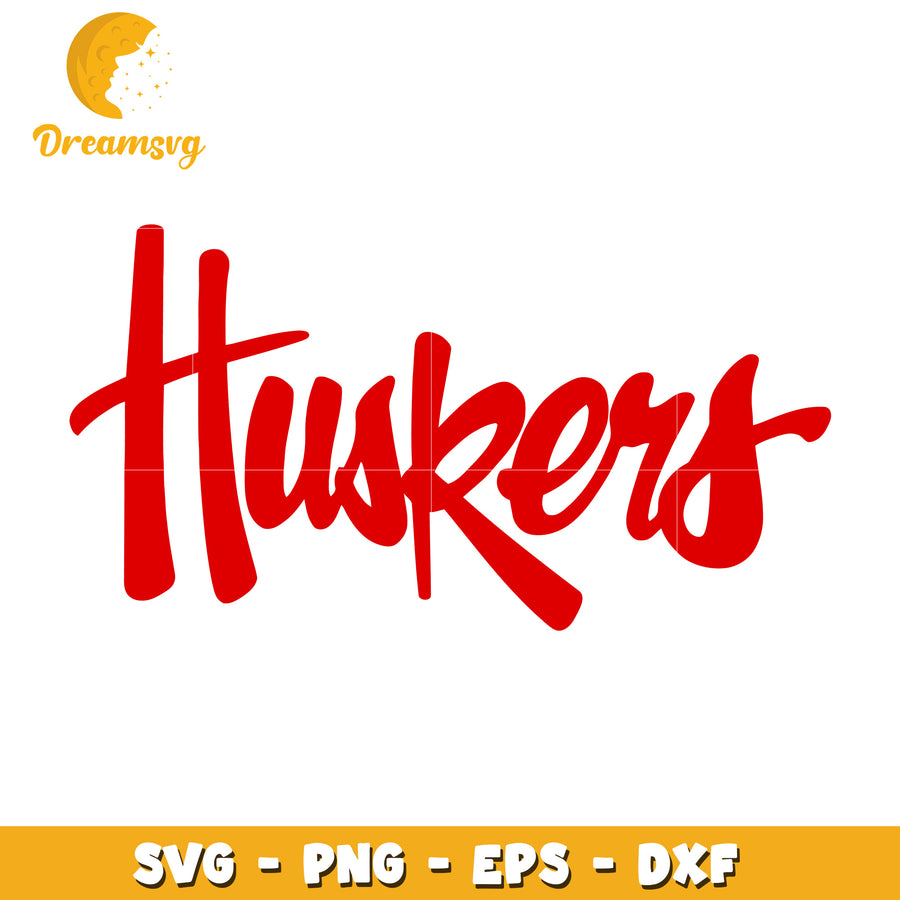 Huskers SVG Cut File PNG EPS DXF