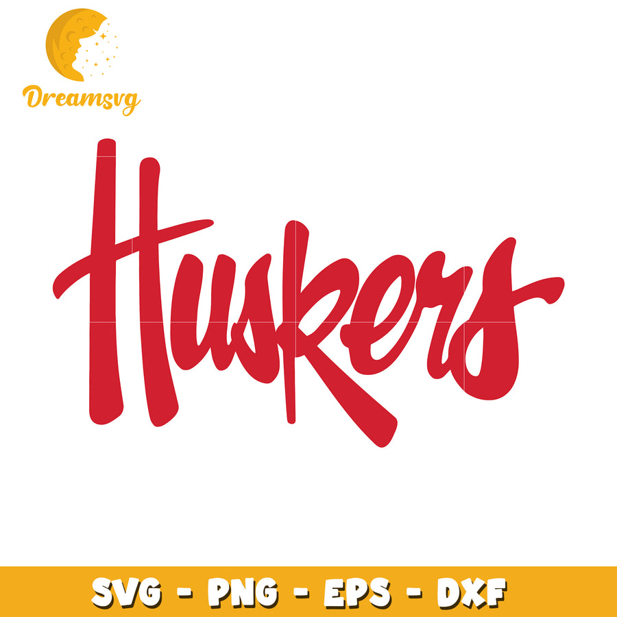Huskers SVG PNG EPS DXF Cut File