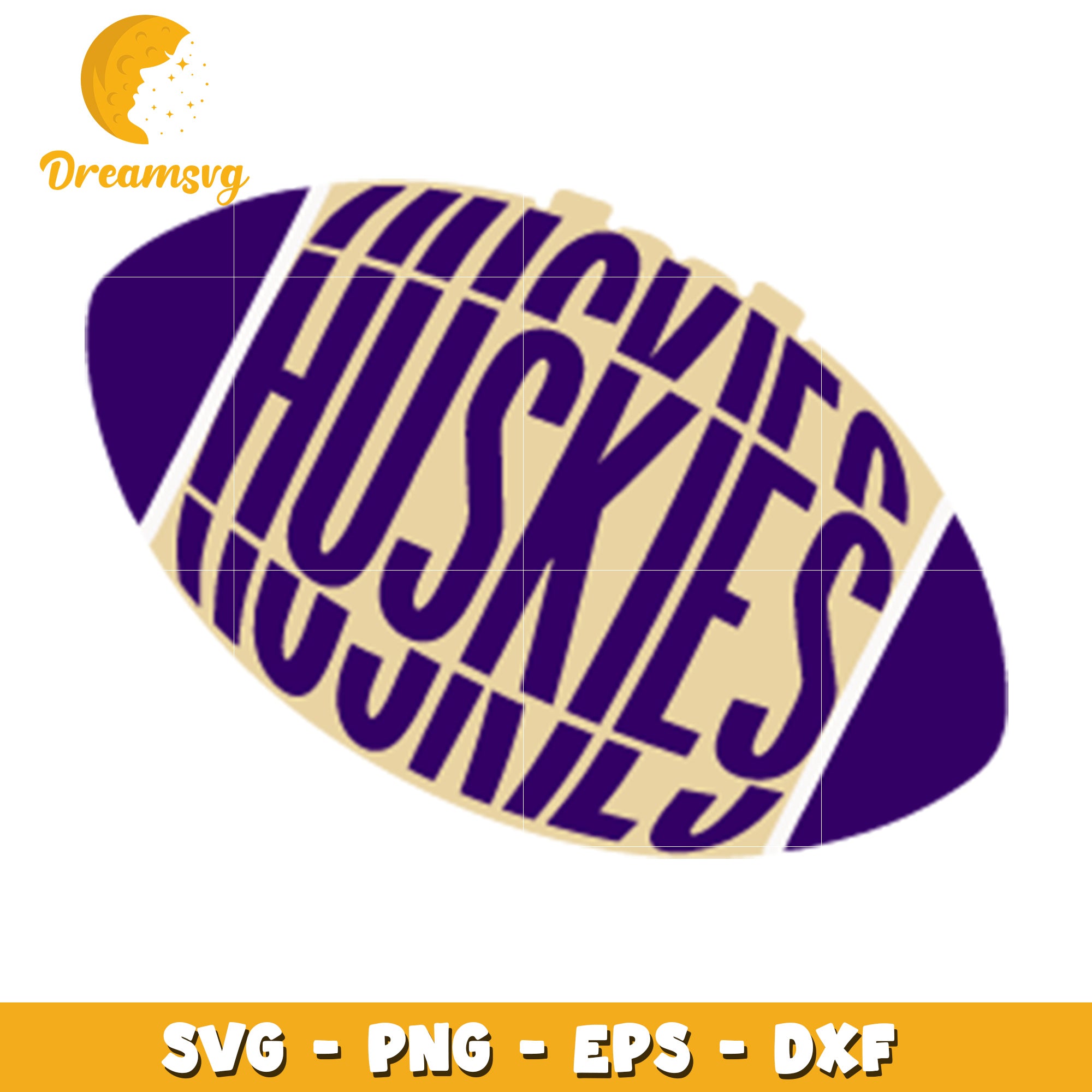 Huskies Football SVG Design for Craft Projects and Decor