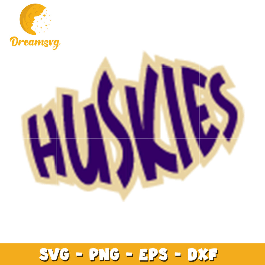 Huskies SVG Graphic Design for Sports and Team Apparel Use