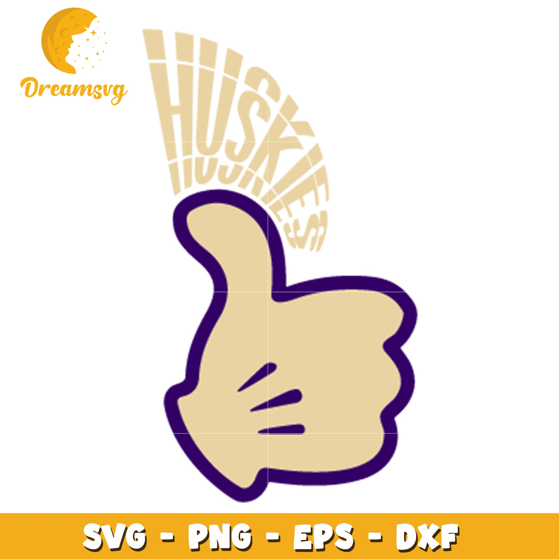 Huskies Thumbs Up SVG Design for Crafts and Printing Fun